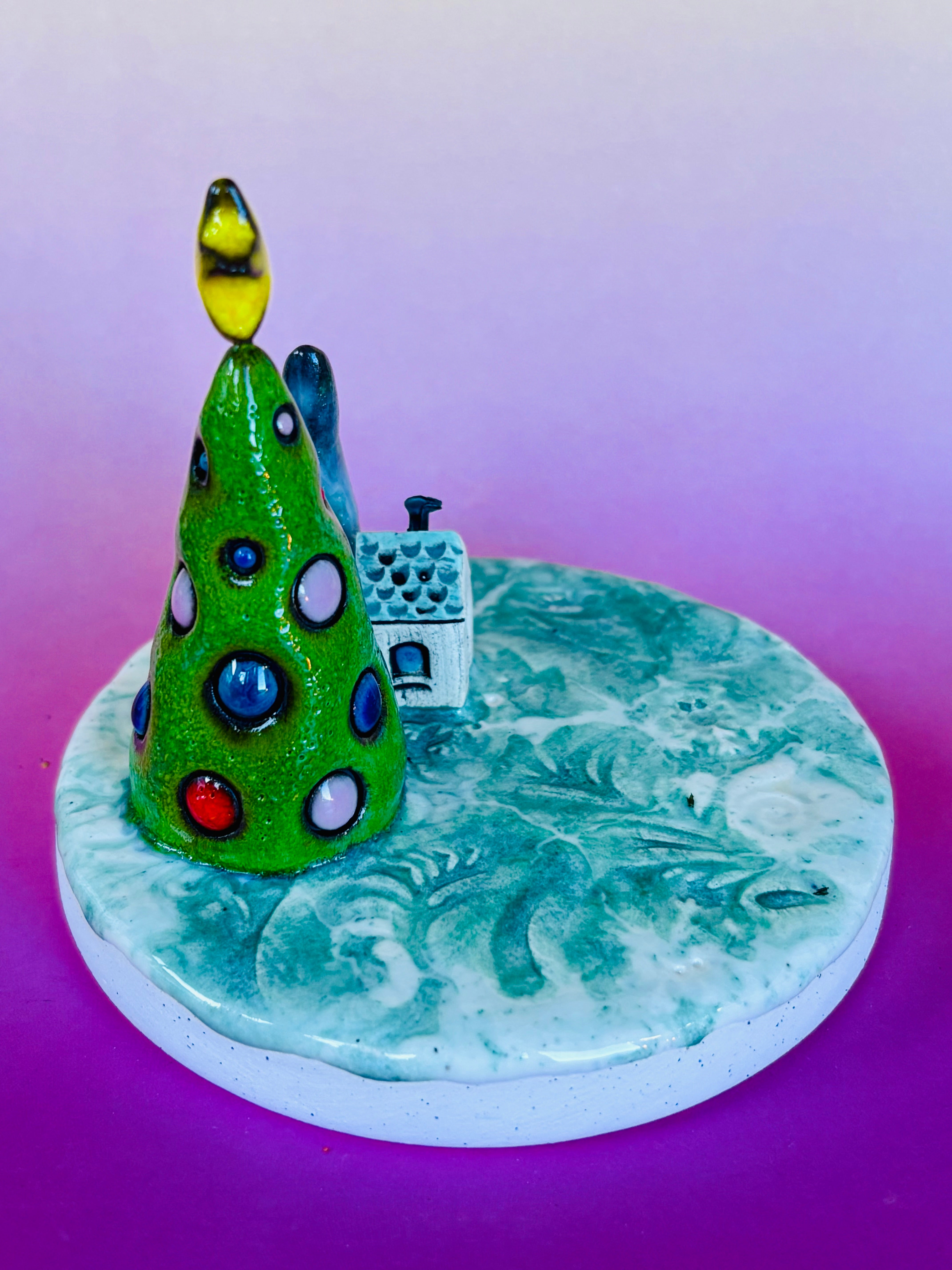 Handmade Earthenware Ceramic Tealight Holder 5