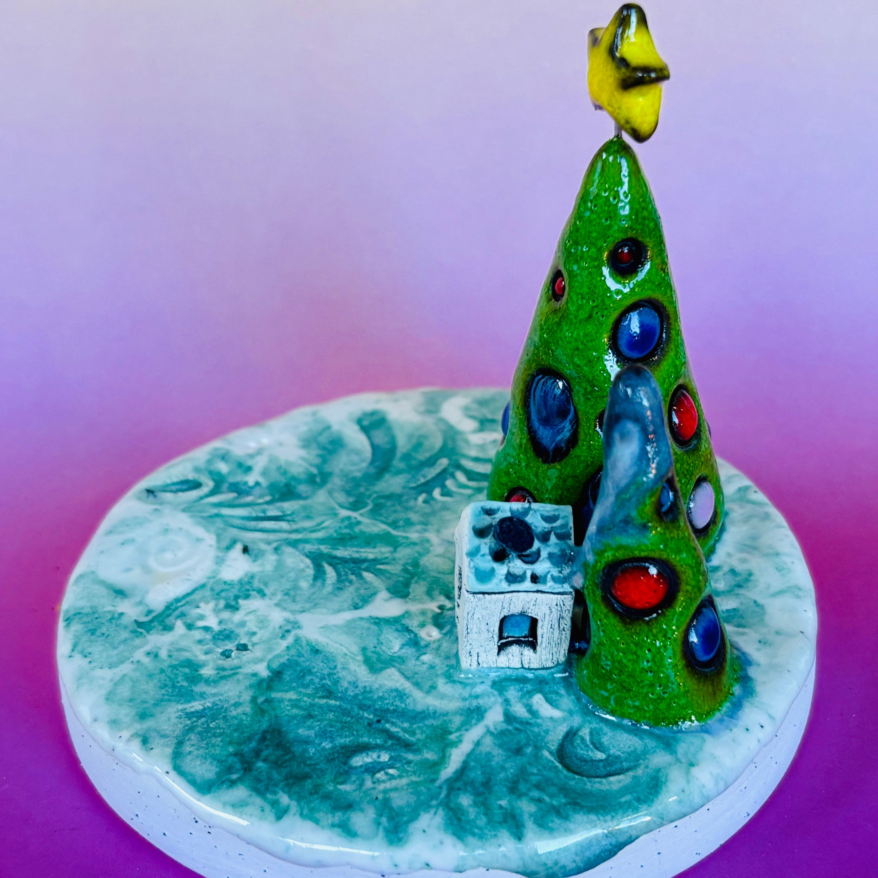 Handmade Earthenware Ceramic Tealight Holder 5