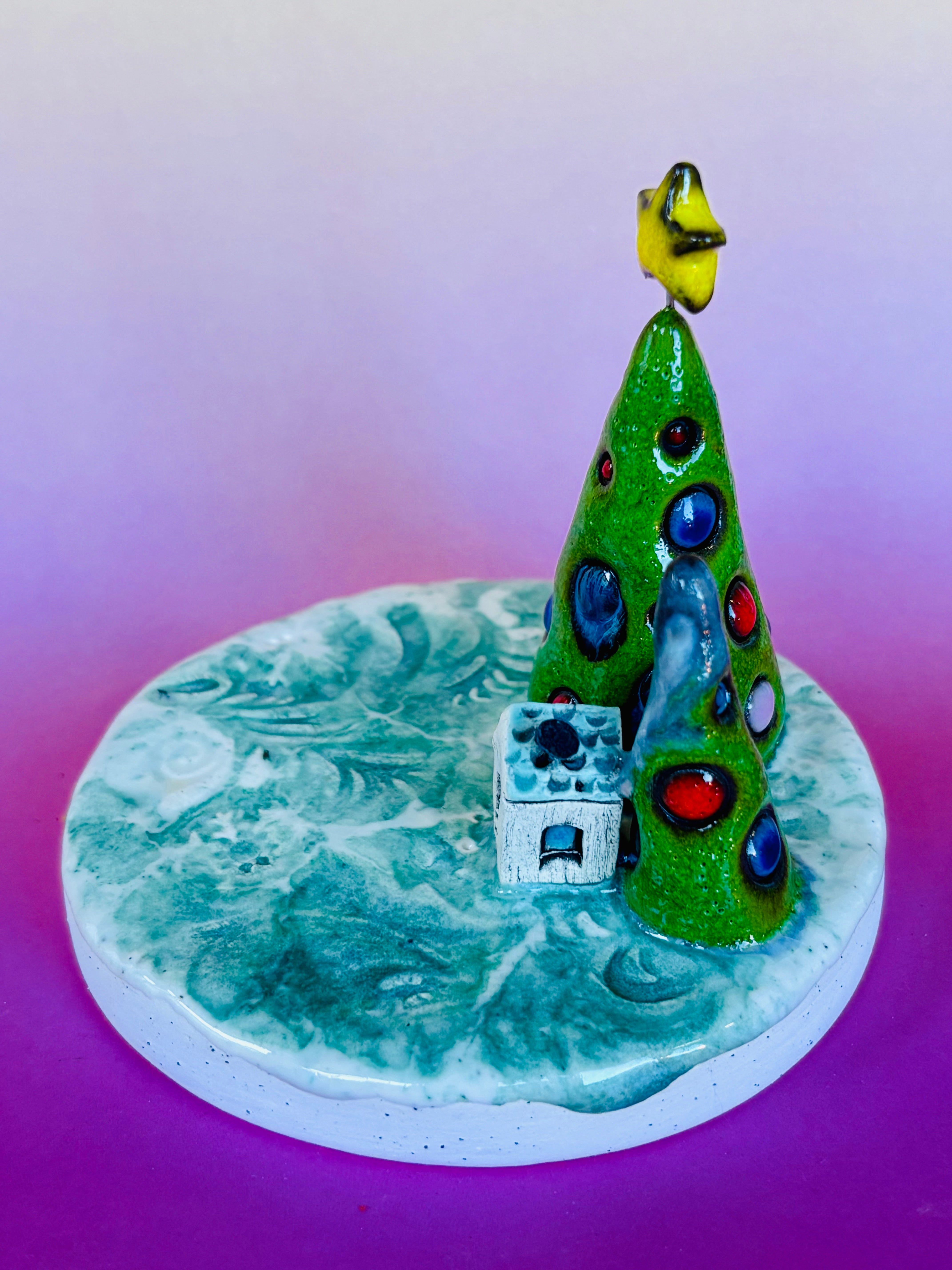 Handmade Earthenware Ceramic Tealight Holder 5