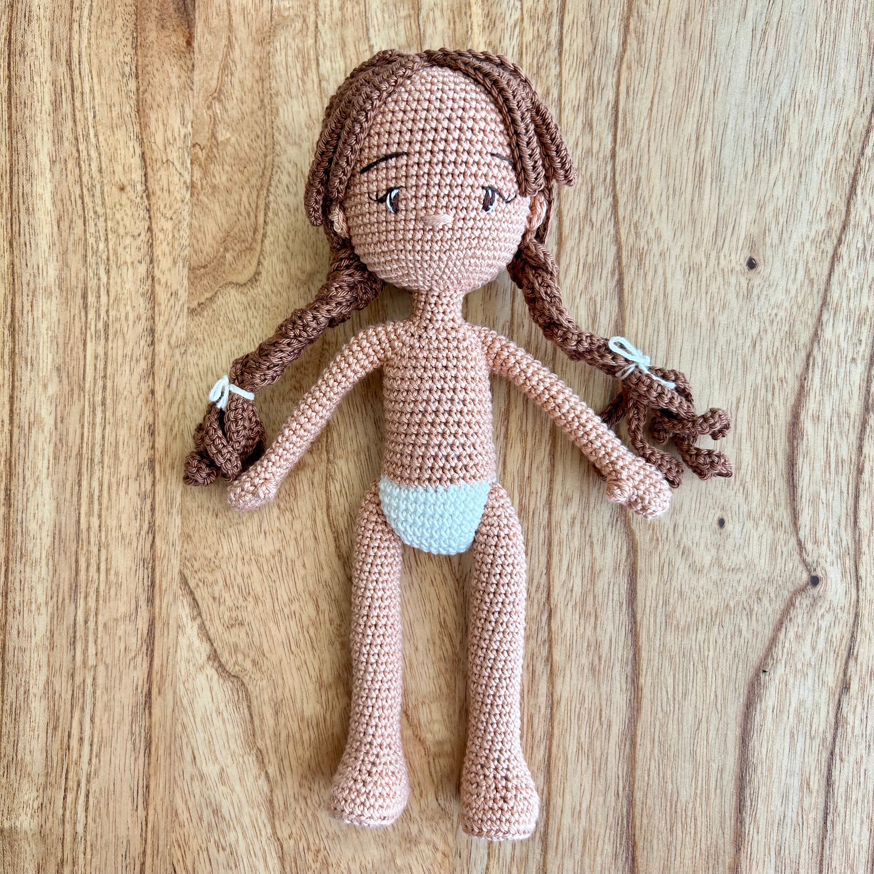 Crochet | Basic Doll Body | No Clothing | Custom Hair | Made To Order 
