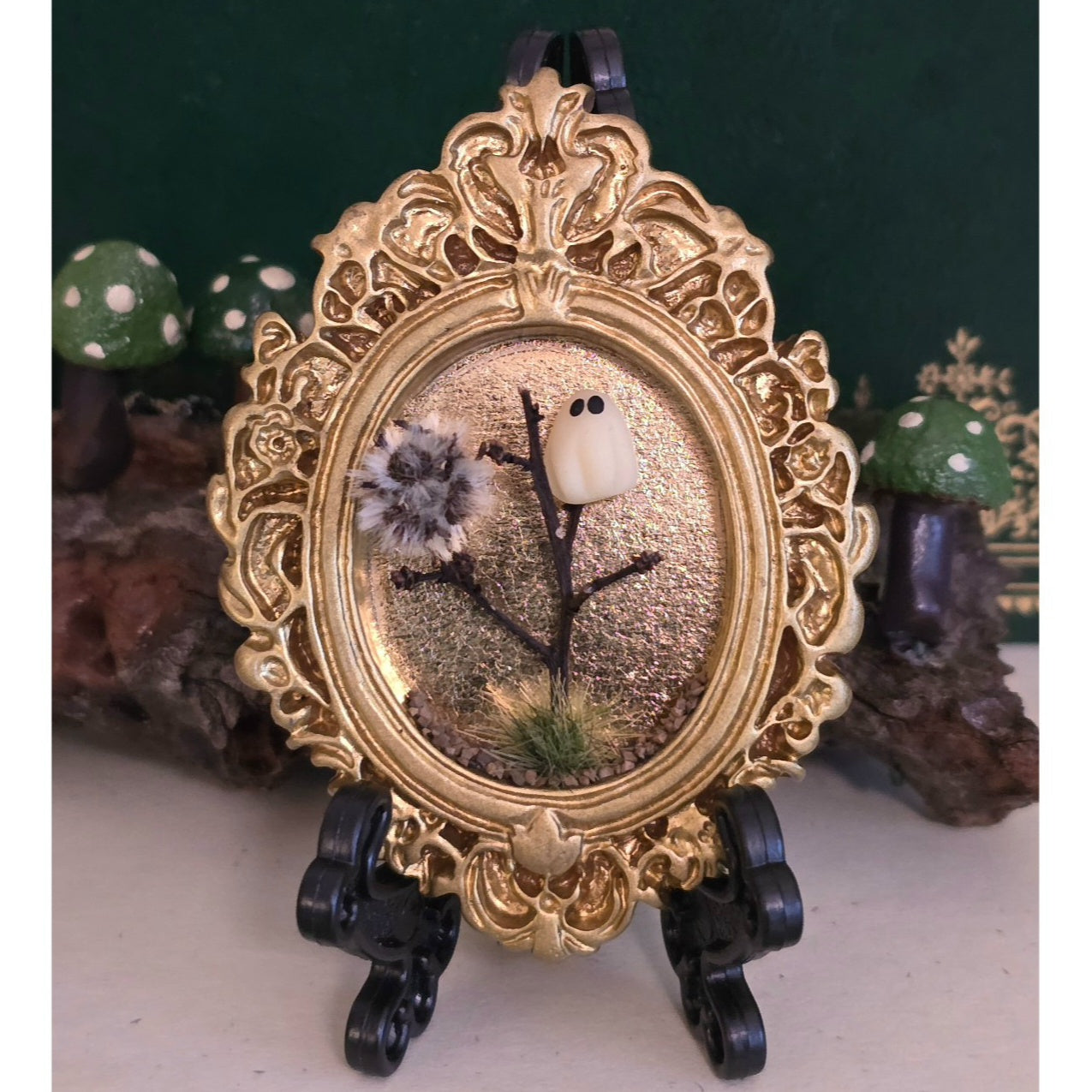 Glow-in-Dark Ghost Magnet | Mini Halloween Frame