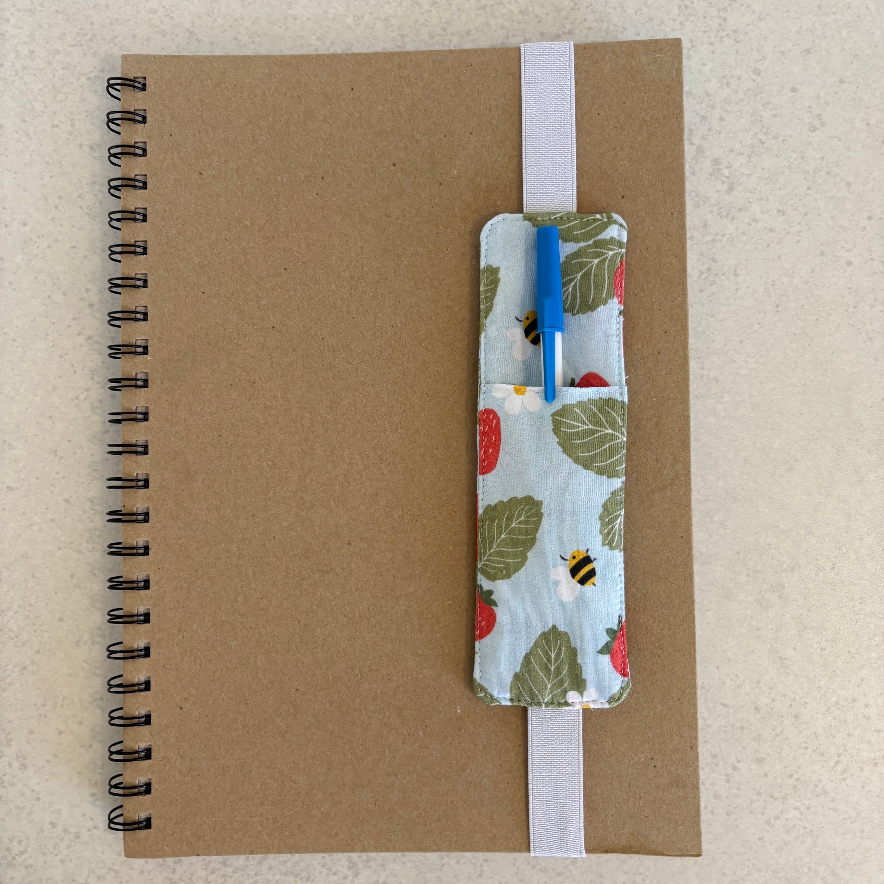 Book Lover-  Handmade Fabric & Pen Holder Bookmarks