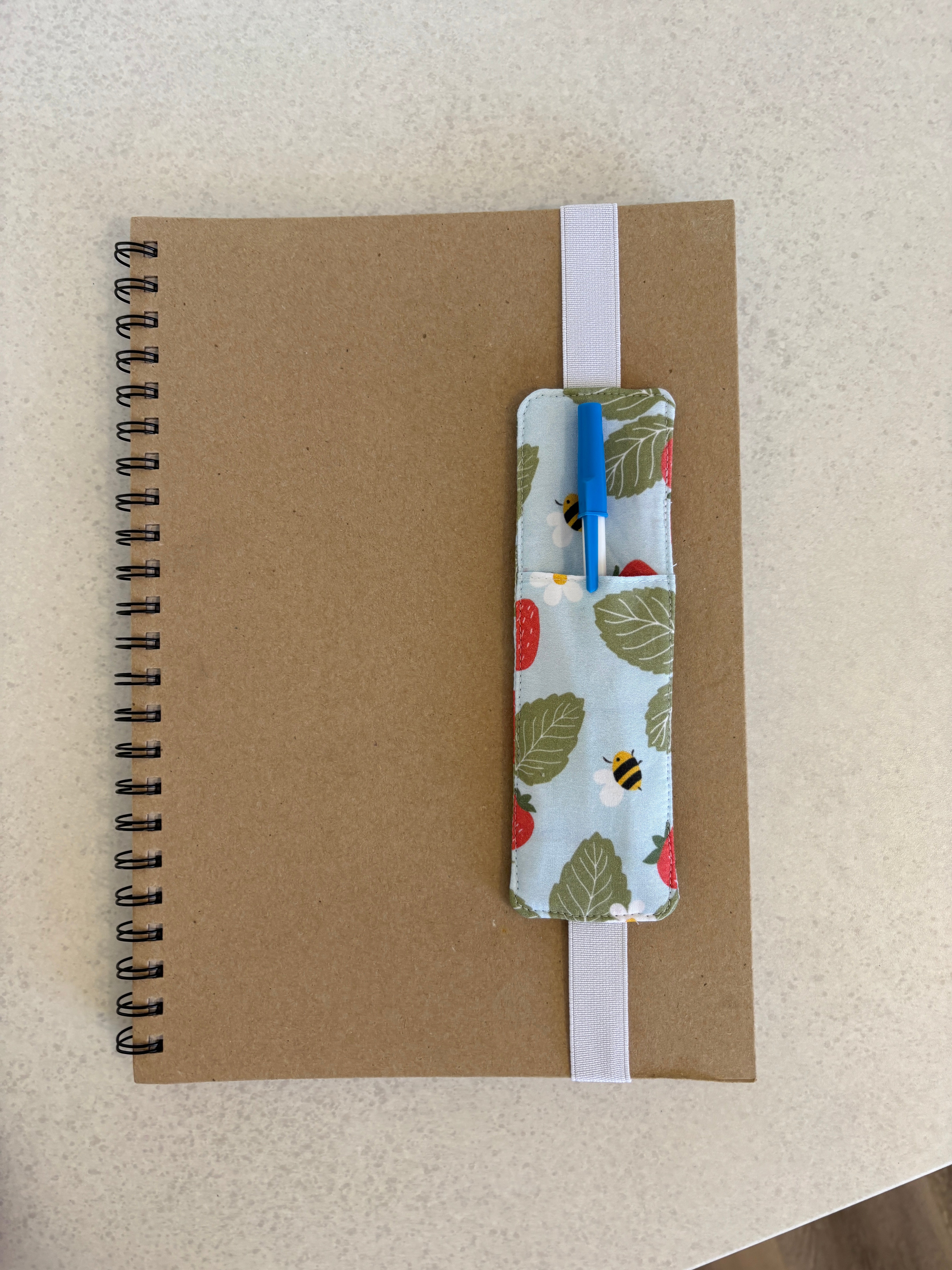 Book Lover-  Handmade Fabric & Pen Holder Bookmarks
