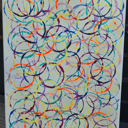Colour Loop - Original Abstract Artwork - 23cm x 30cm
