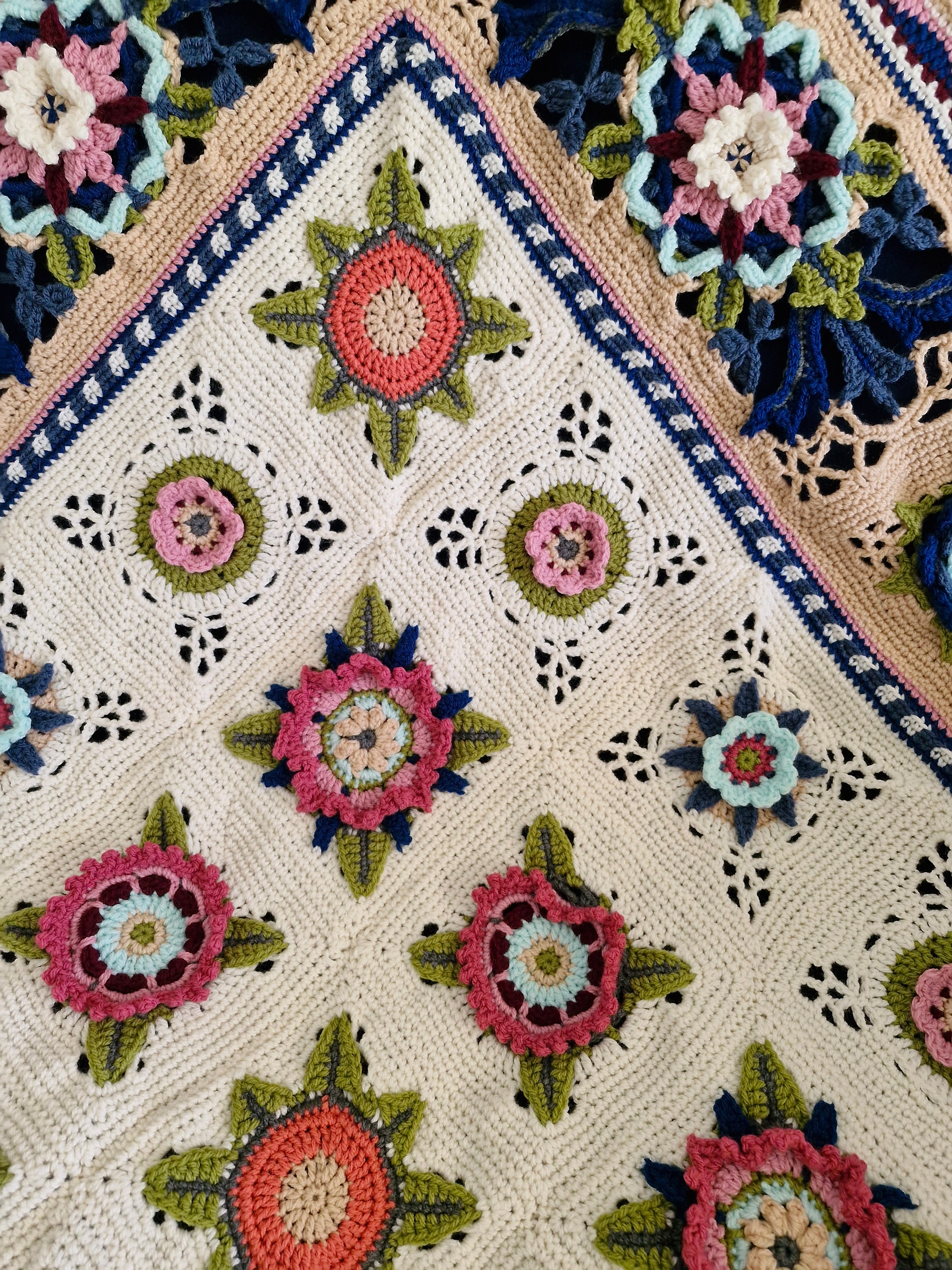 One-of-a-kind handcrafted crocheted heirloom blanket