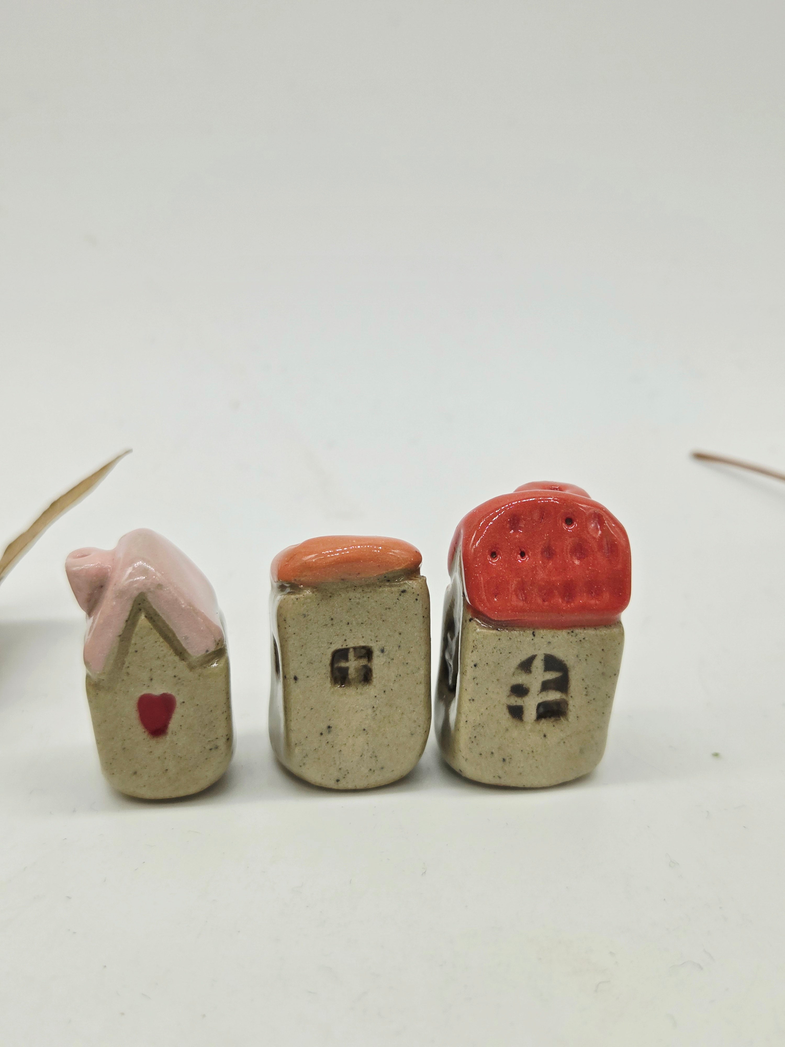 Tiny Ceramic Village - Spring Cottages
