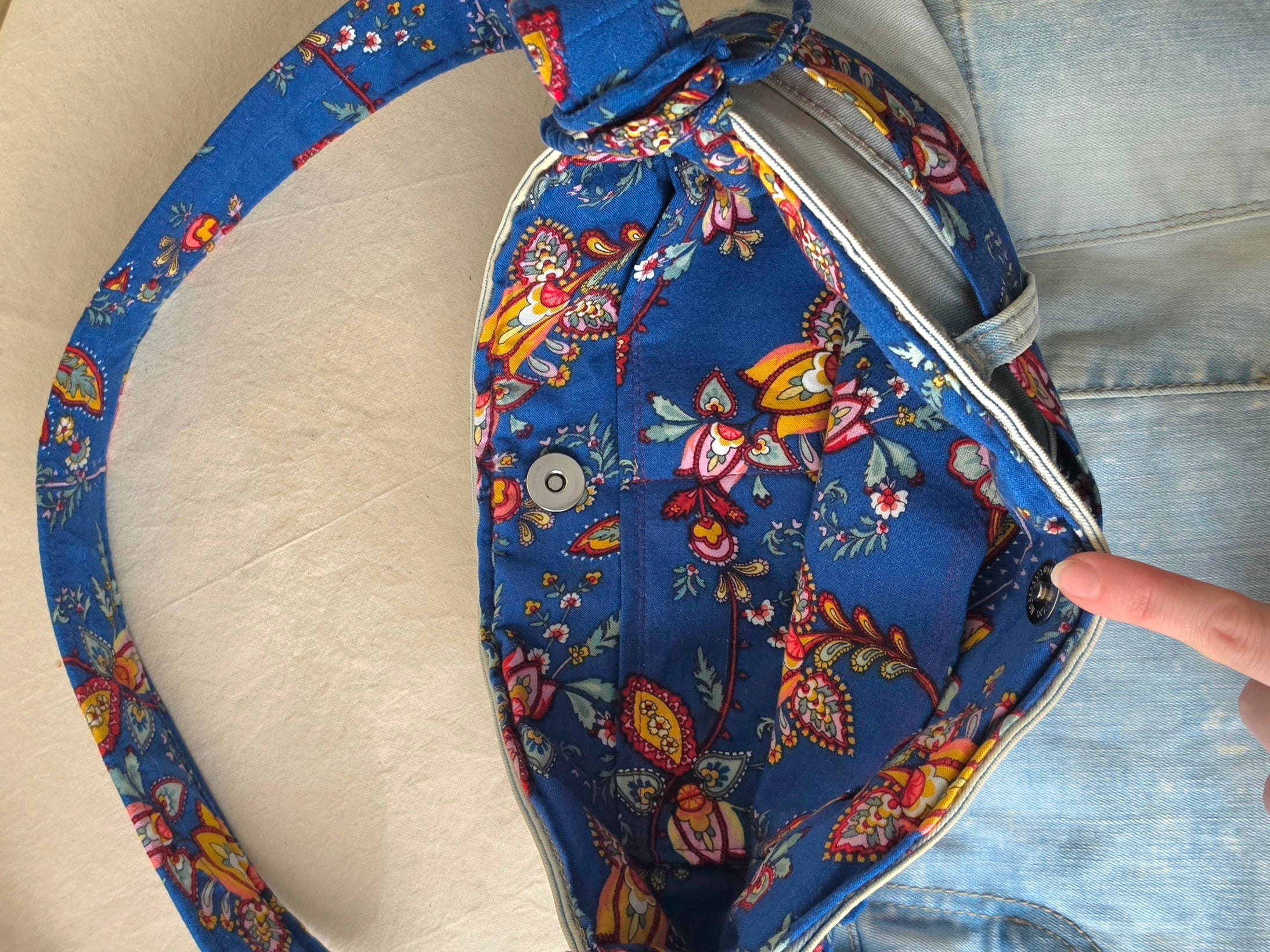 Upcycled Jeans Handbag| Denim & Upcycled Fabrics