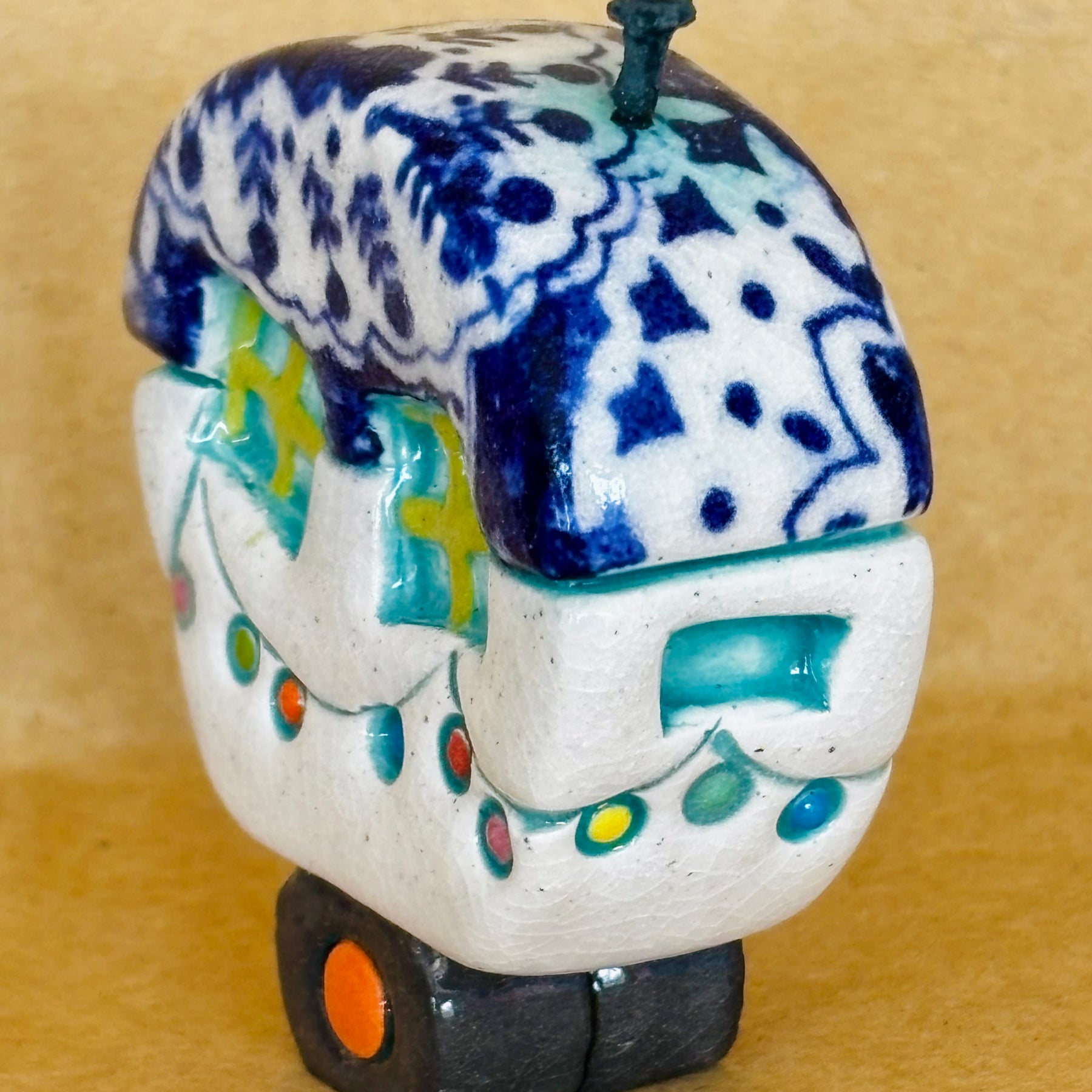 Small Retro Collectable Ceramic Caravan 15