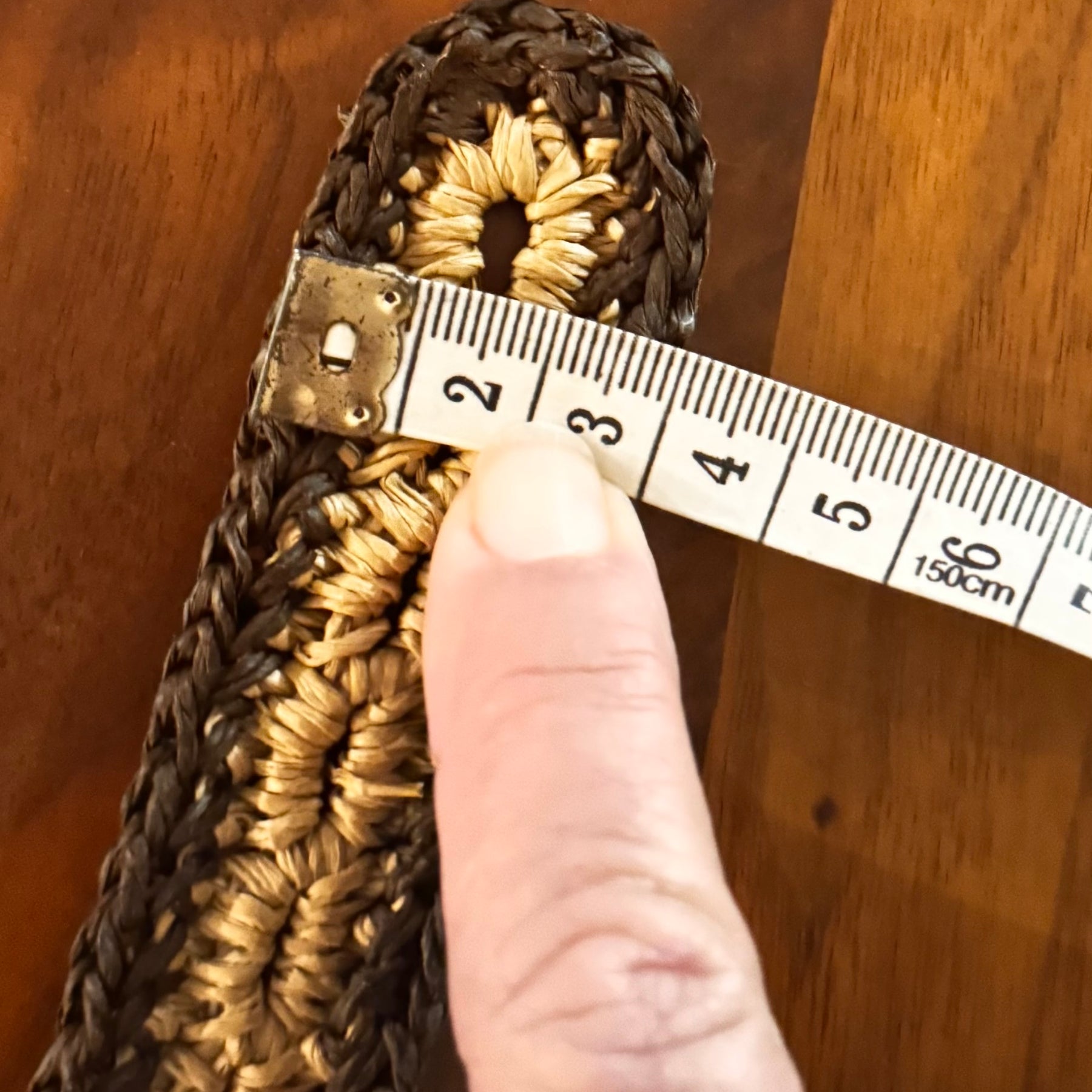 Crochet Bamboo Belt (Western Buckle)