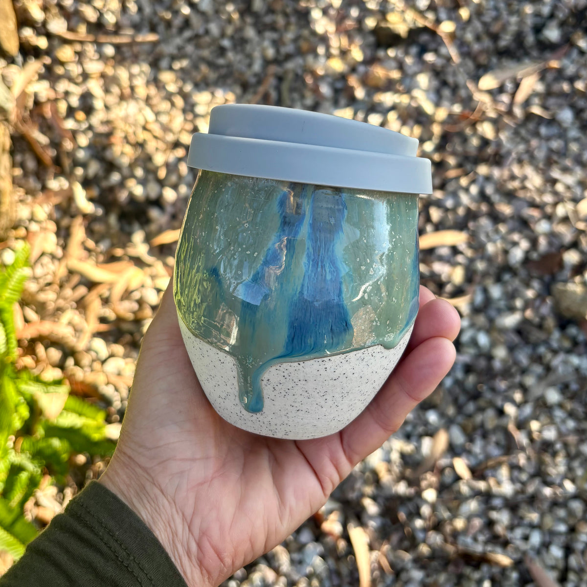 Travel Cup: Beach Break | Wheel Thrown Ceramic Cup