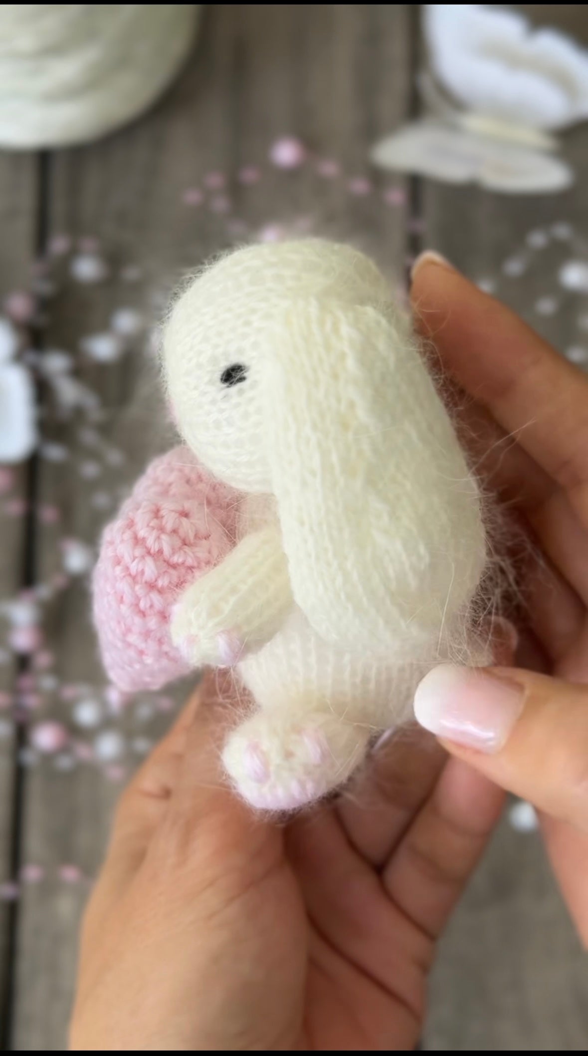 A little bunny, a tiny heart, and a whole lot of love 💕