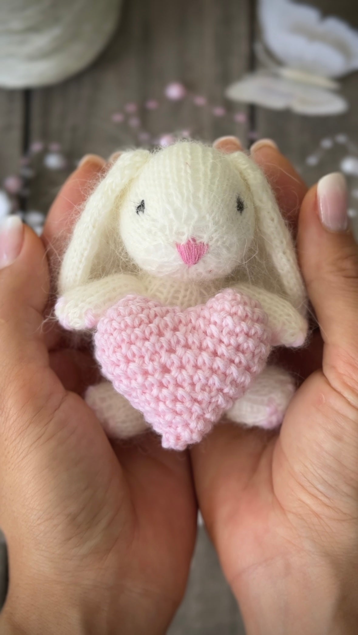 A little bunny, a tiny heart, and a whole lot of love 💕