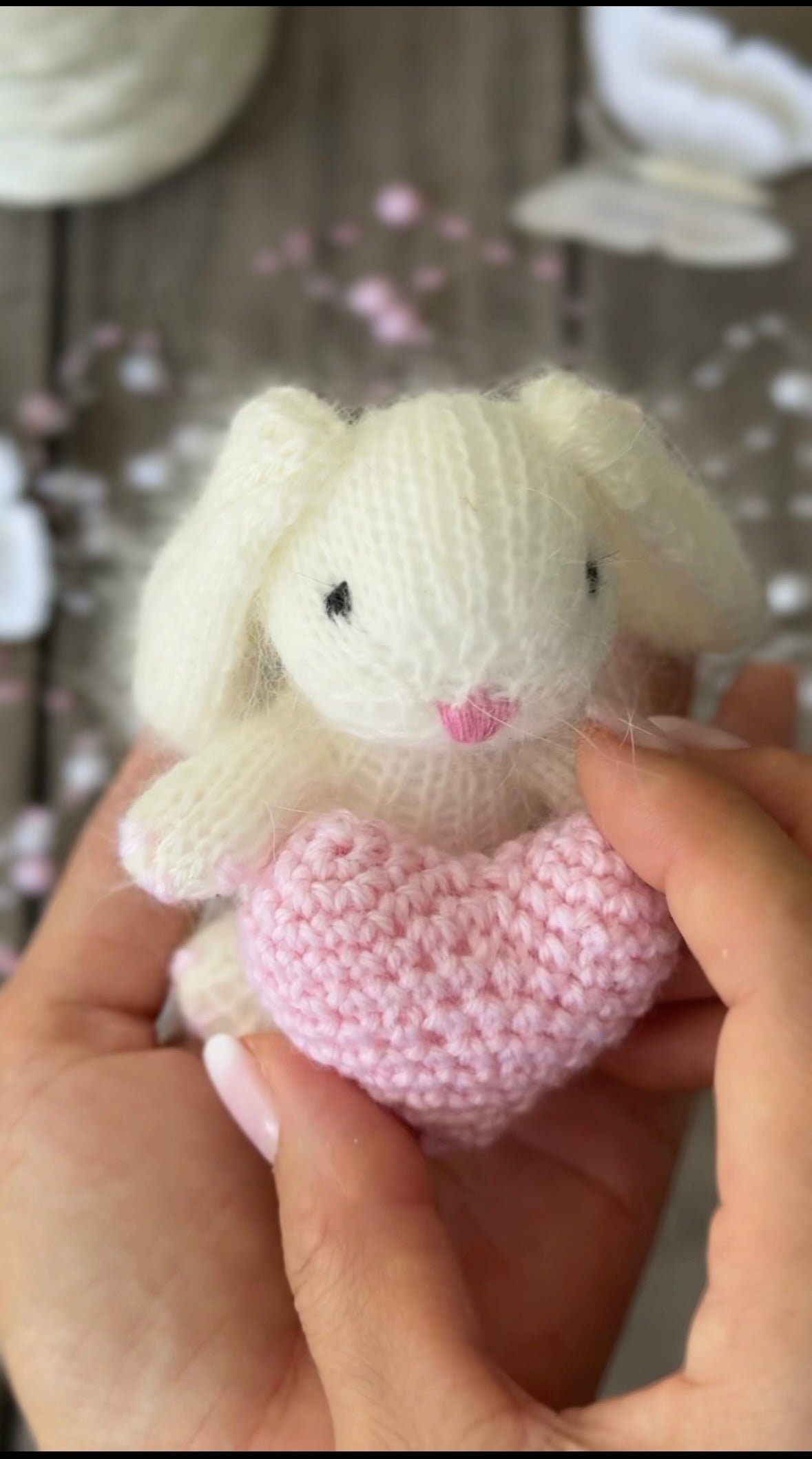 A little bunny, a tiny heart, and a whole lot of love 💕