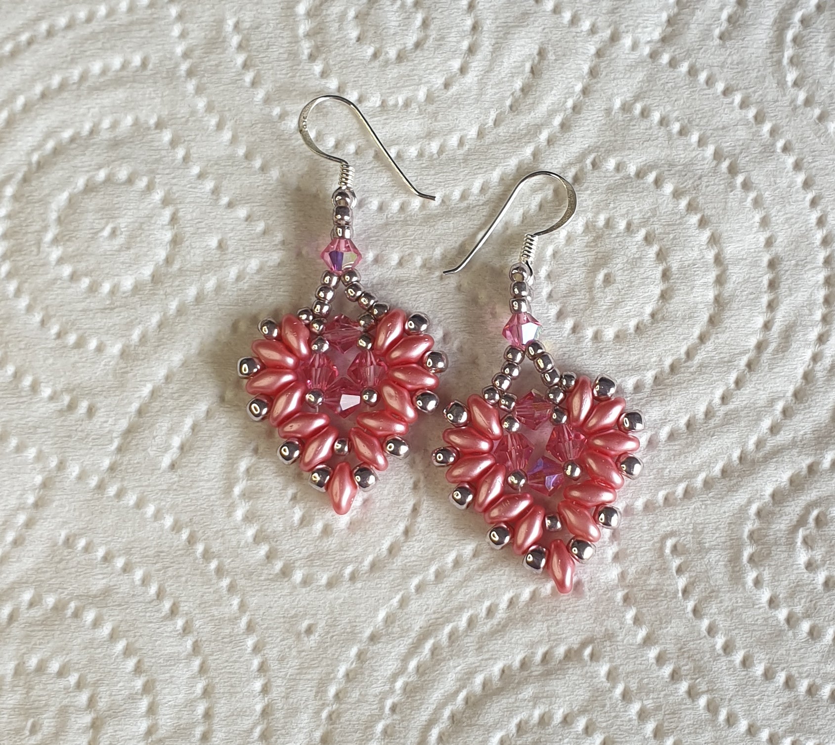 Sweet Heart Earrings - Pink
