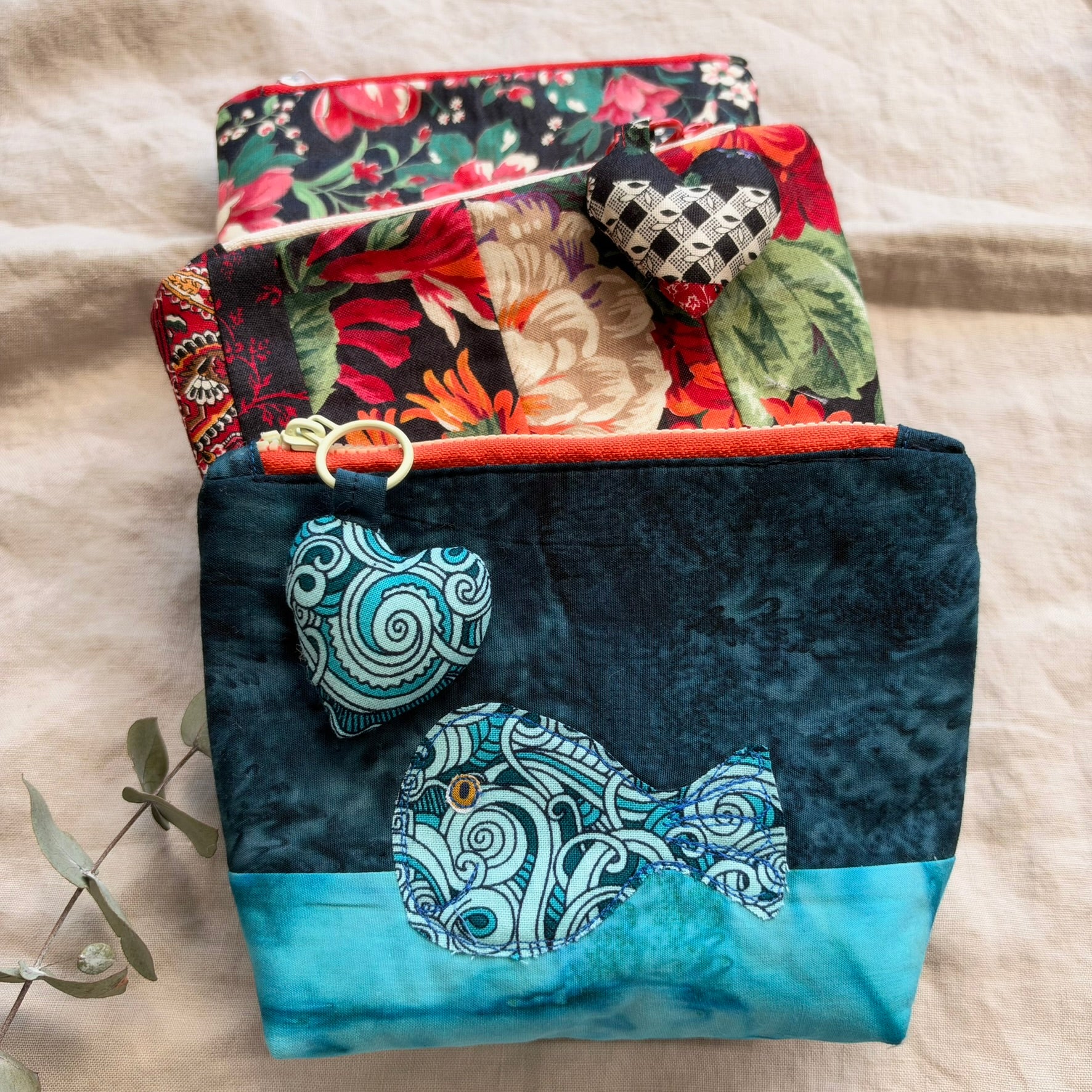 Handmade zip bags
