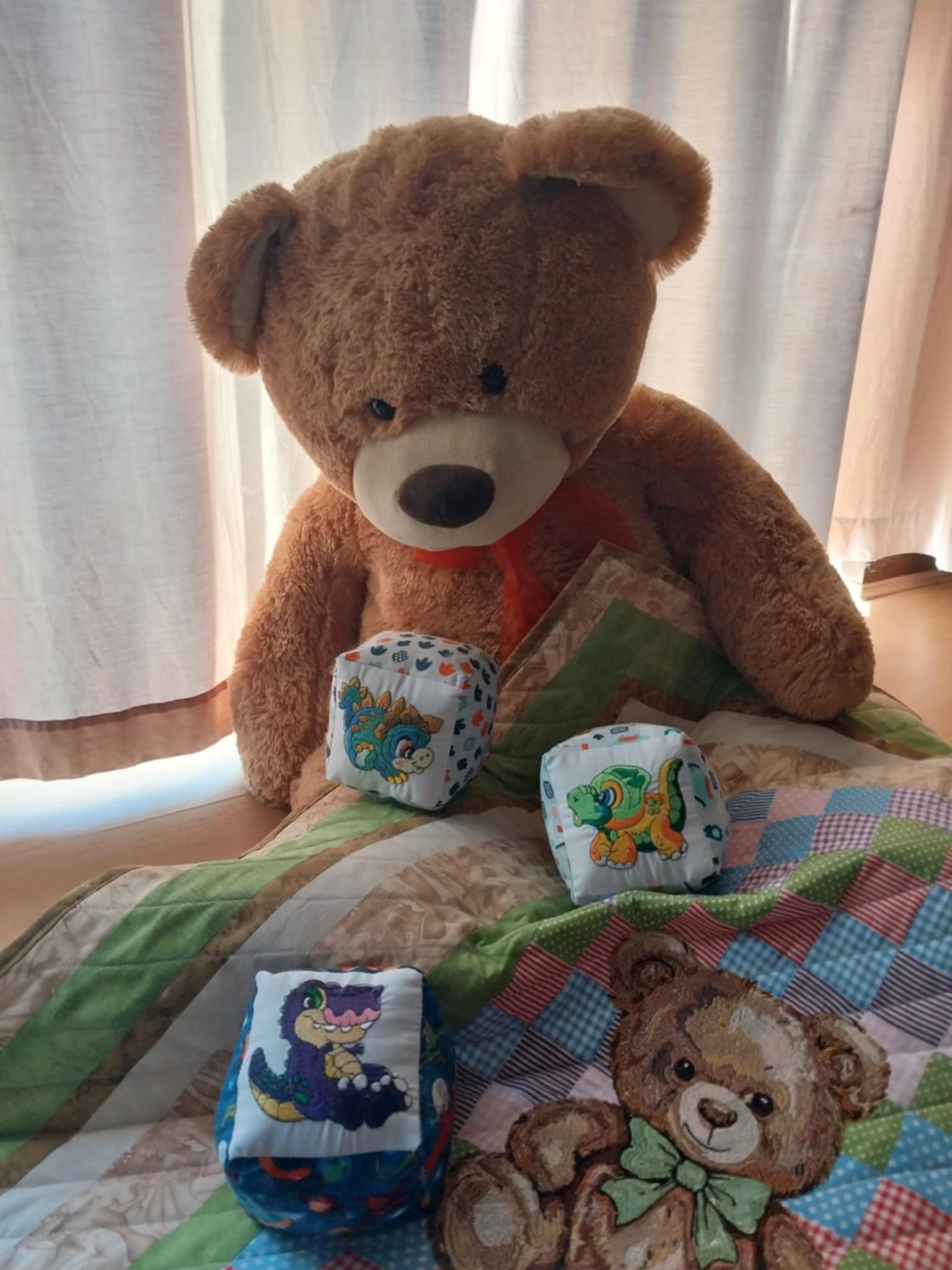 "Dinosaur" Soft Baby Blocks