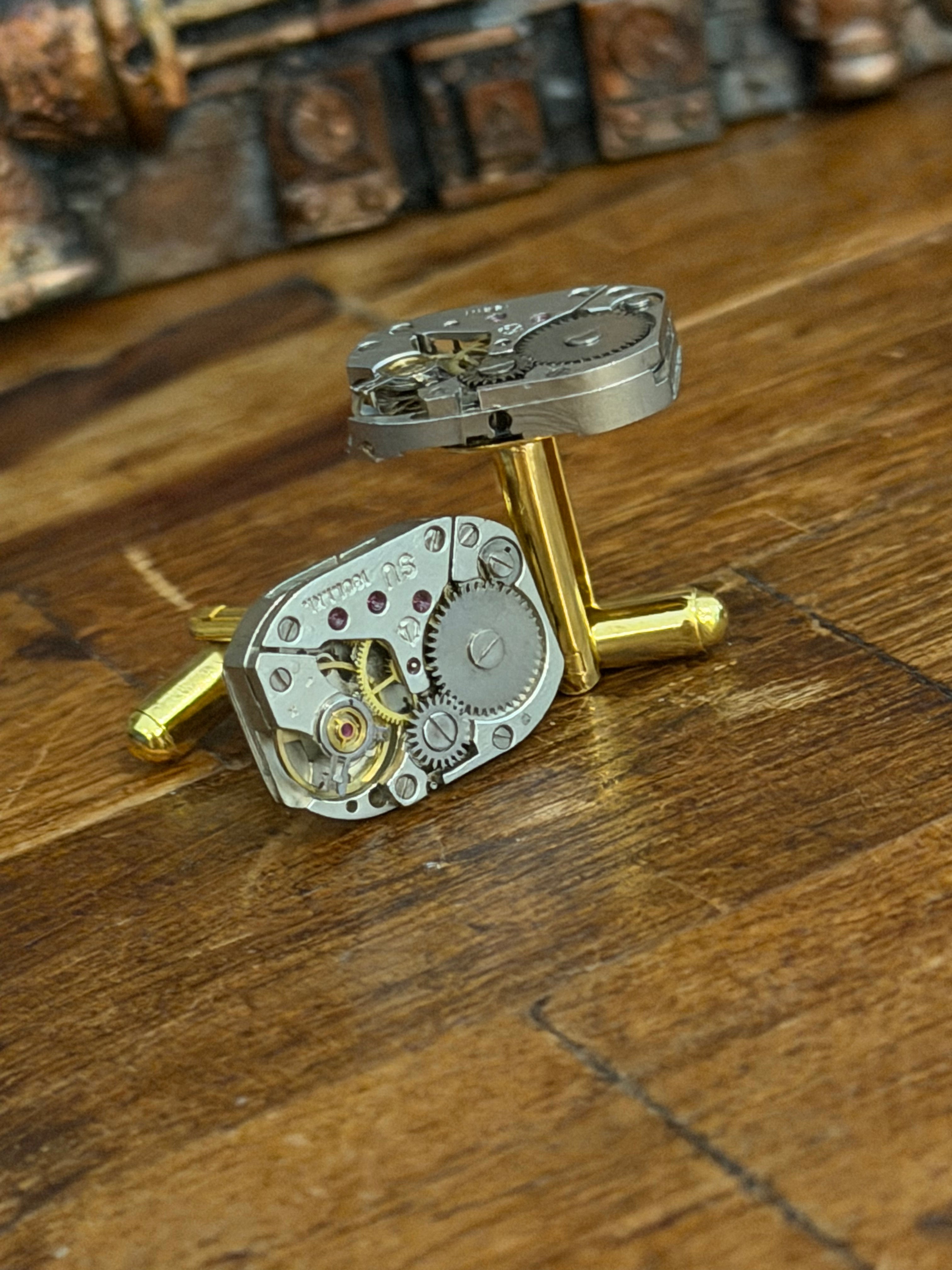 Steampunk Watch Movement Cufflinks