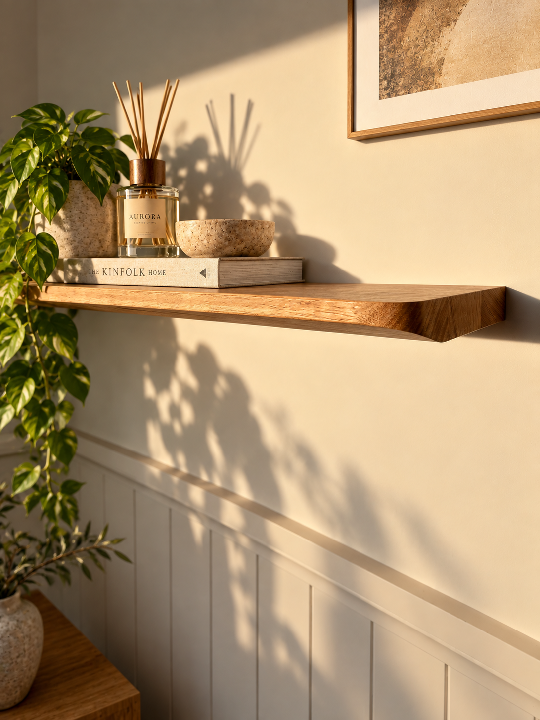 Tasmanian oak Floating shelf 900mm