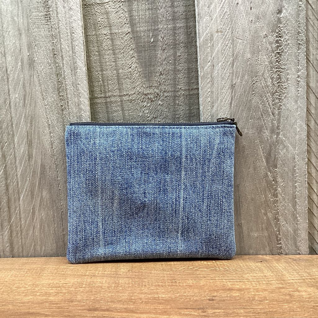 Upcycled Denim Purse – Plain Blue