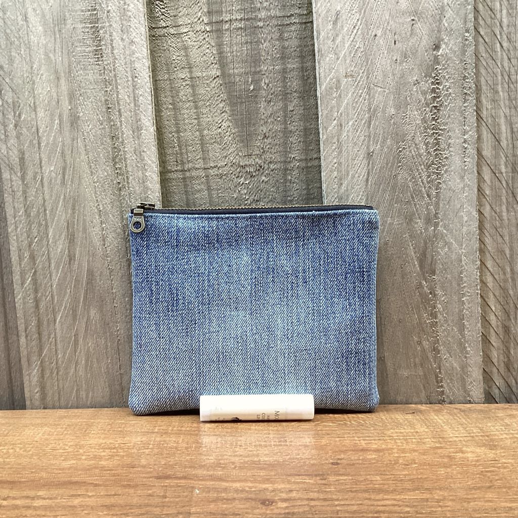 Upcycled Denim Purse – Plain Blue
