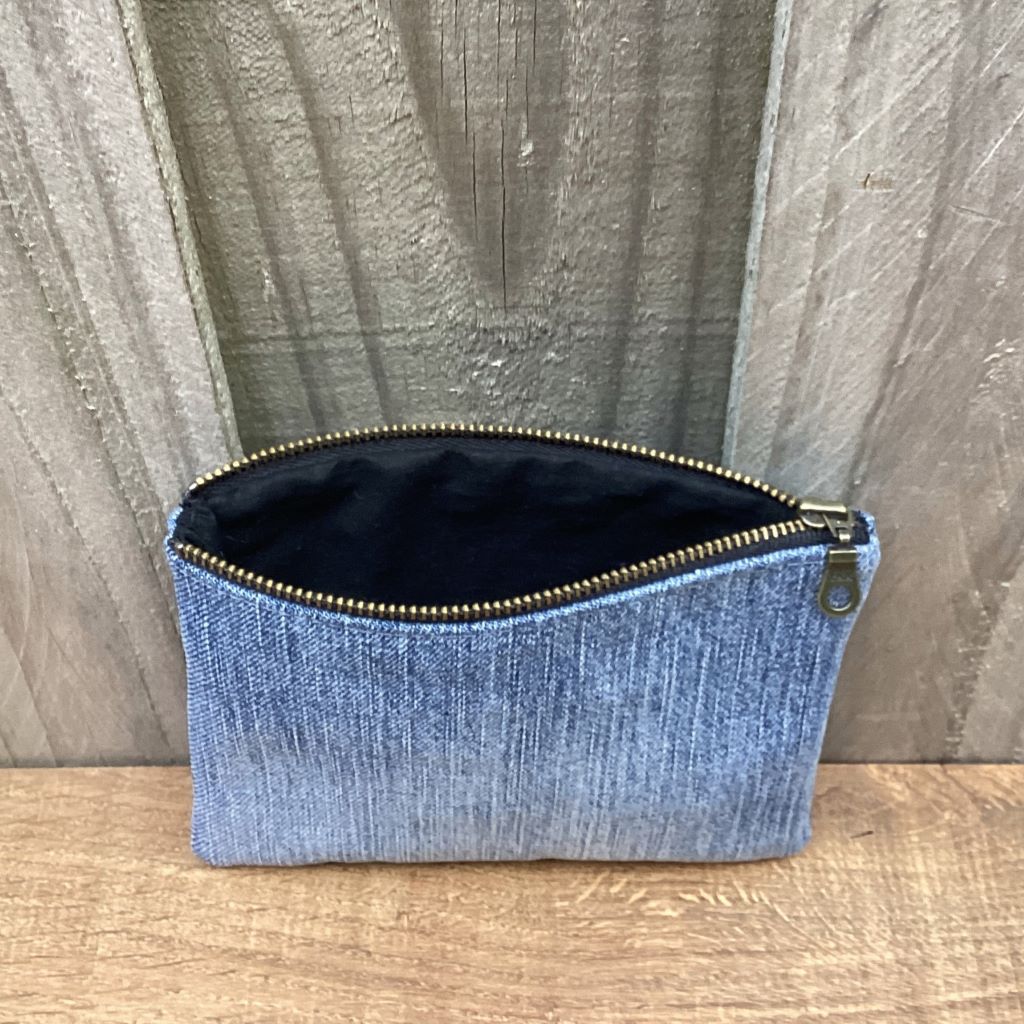 Upcycled Denim Purse – Plain Blue