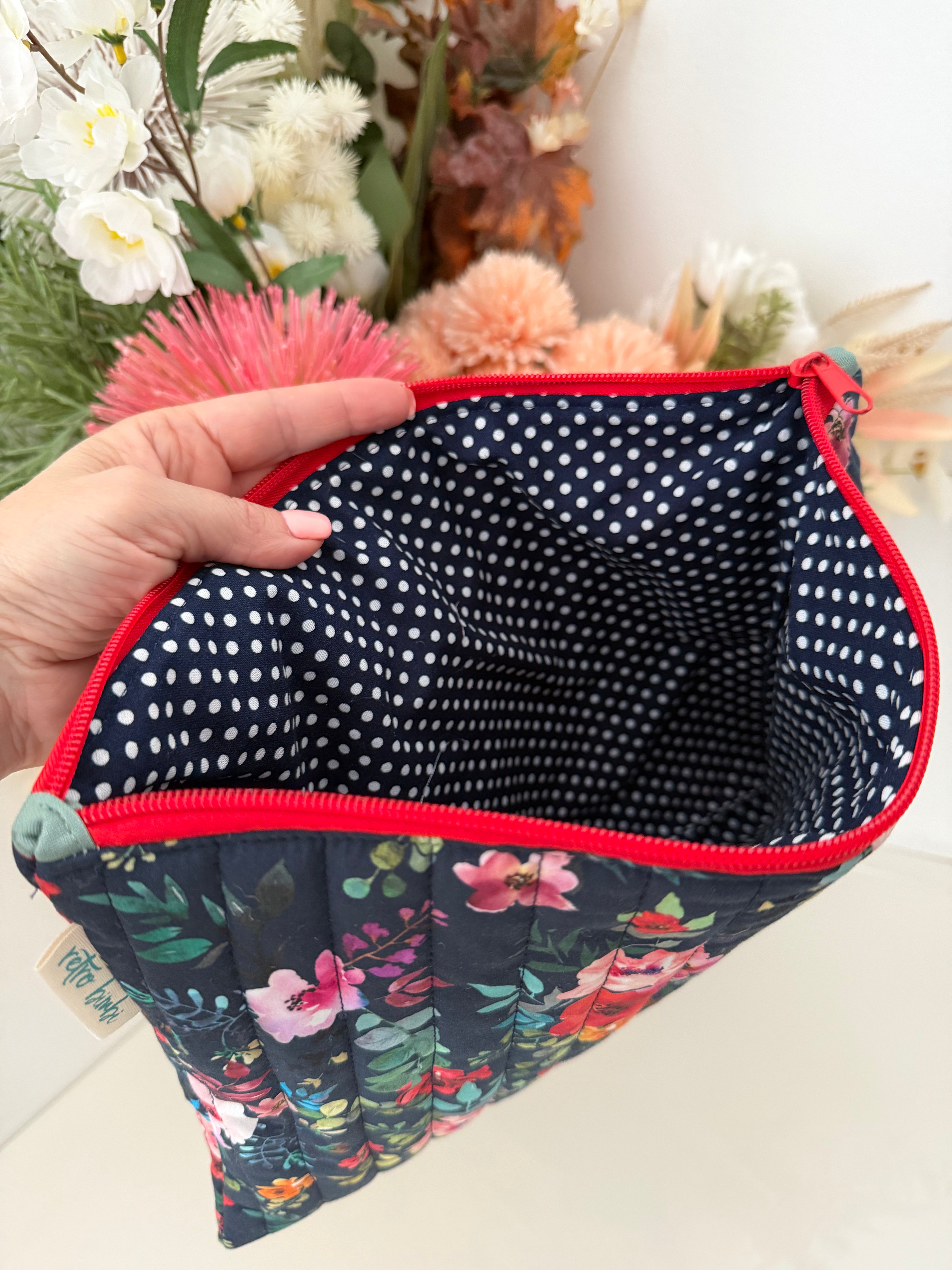 Quilted IPad Zipper Pouch - Various Designs