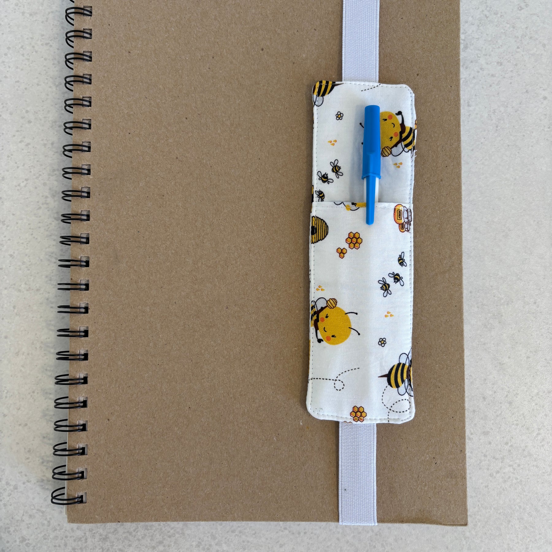Book Lover-  Handmade Fabric & Pen Holder Bookmarks