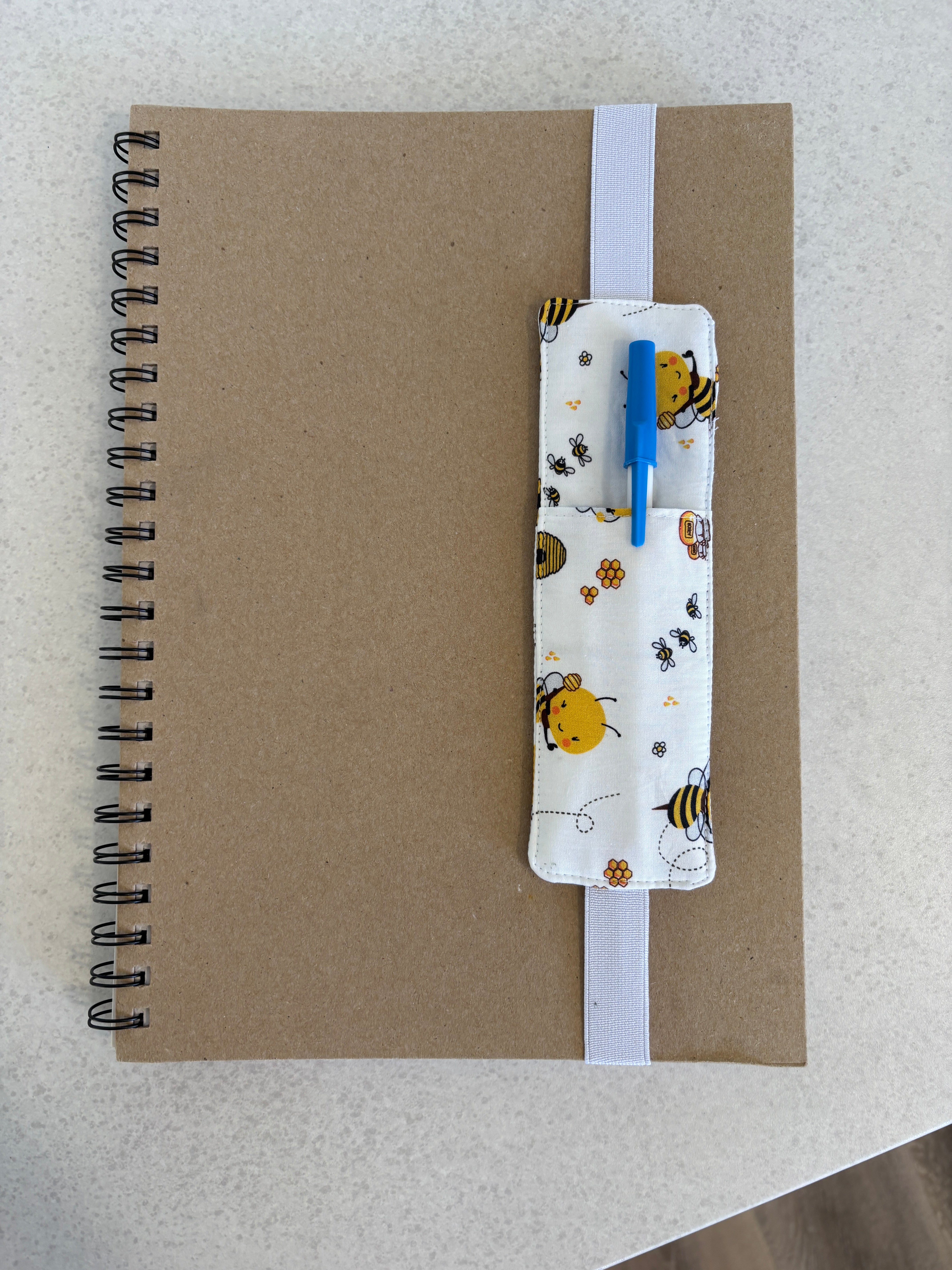 Book Lover-  Handmade Fabric & Pen Holder Bookmarks