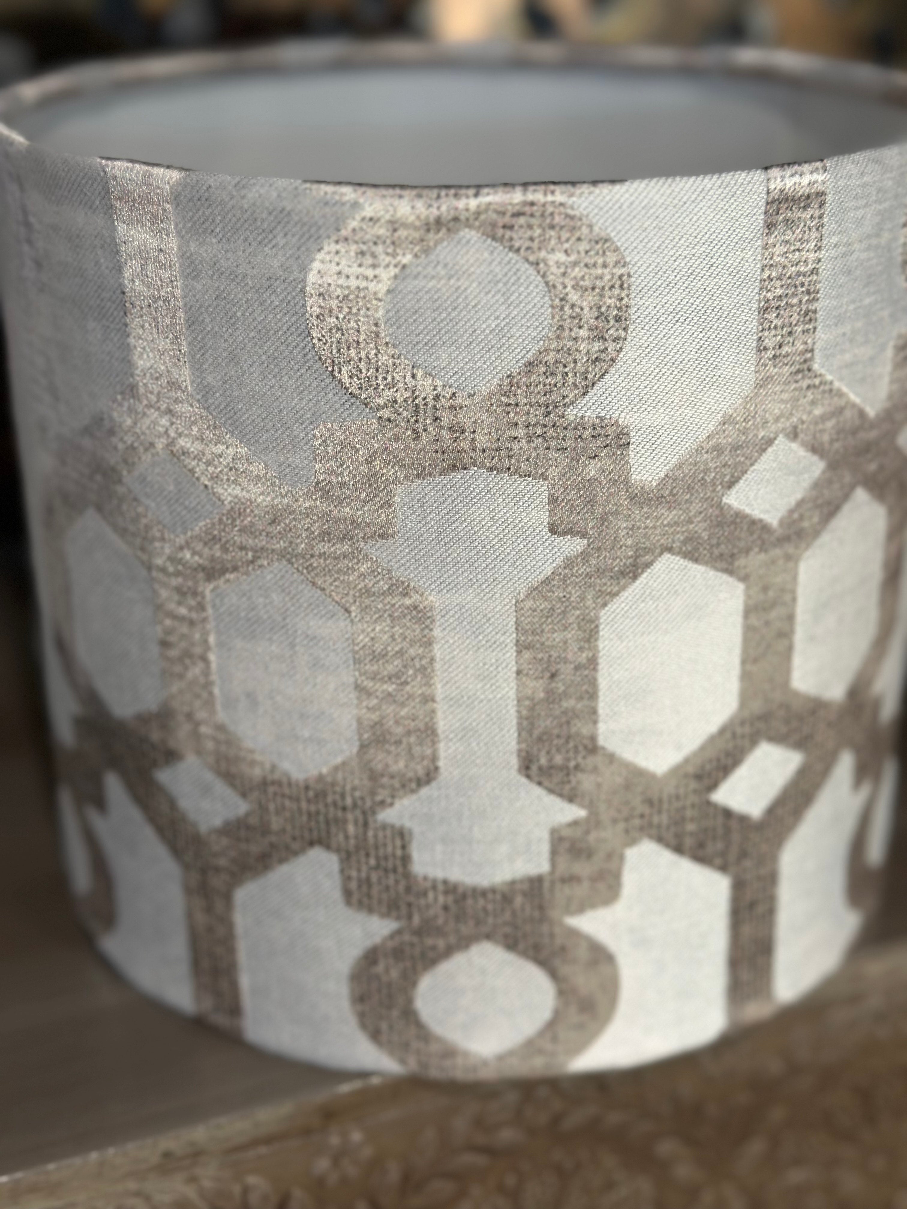 Sienna shine drum lampshade