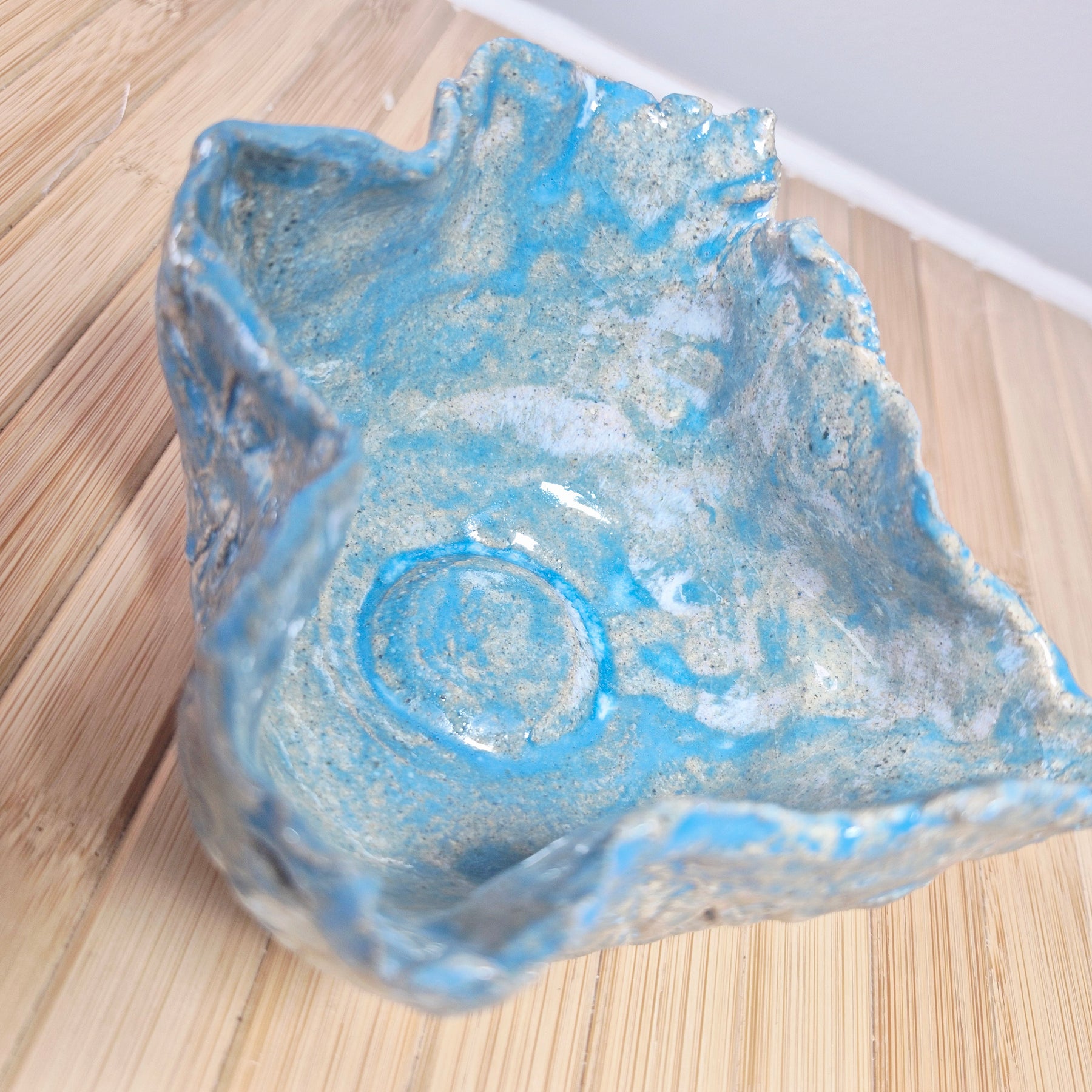 Ocean's Whisper Small Beach Pottery Bowl