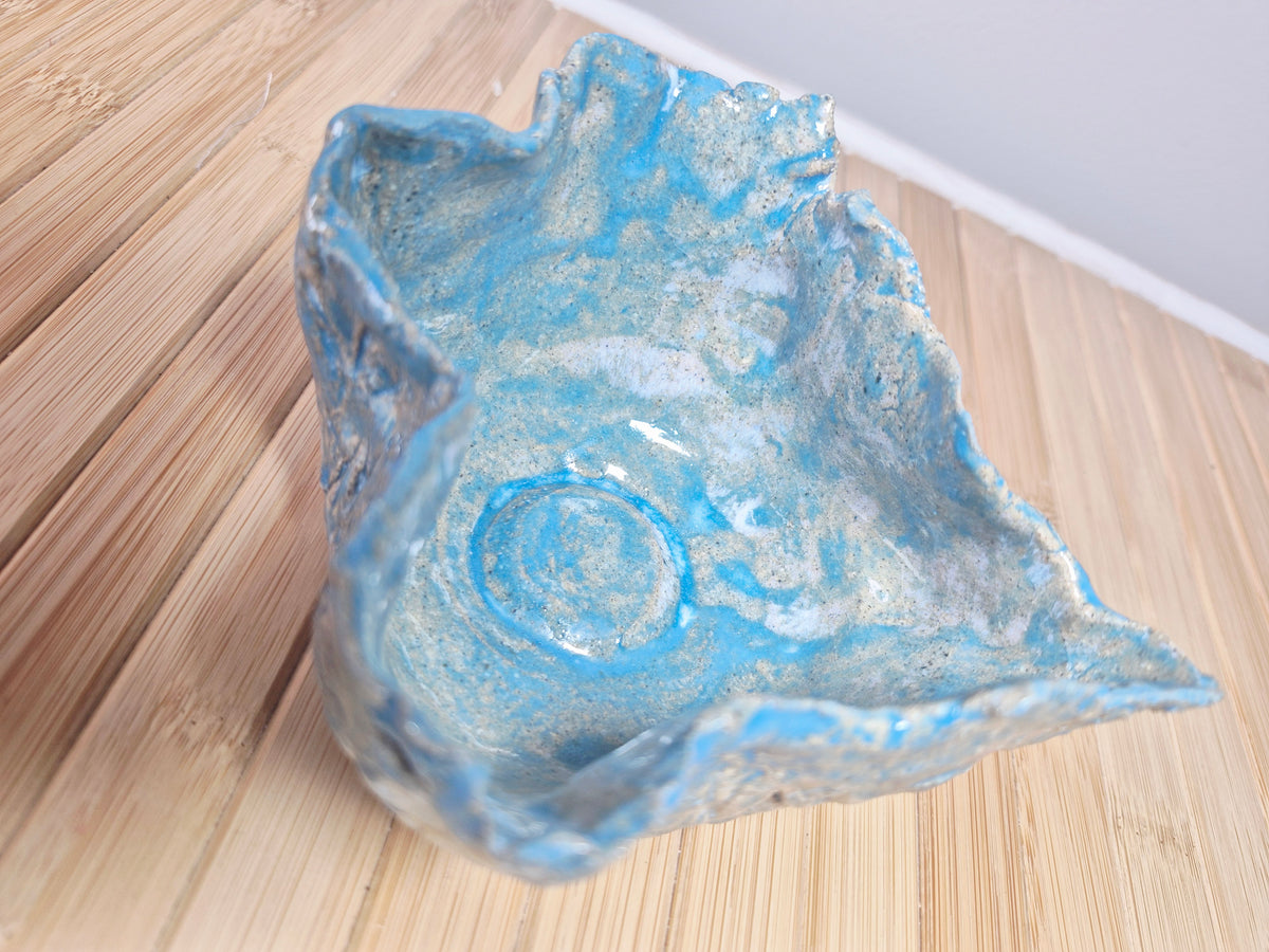 Ocean's Whisper Small Beach Pottery Bowl