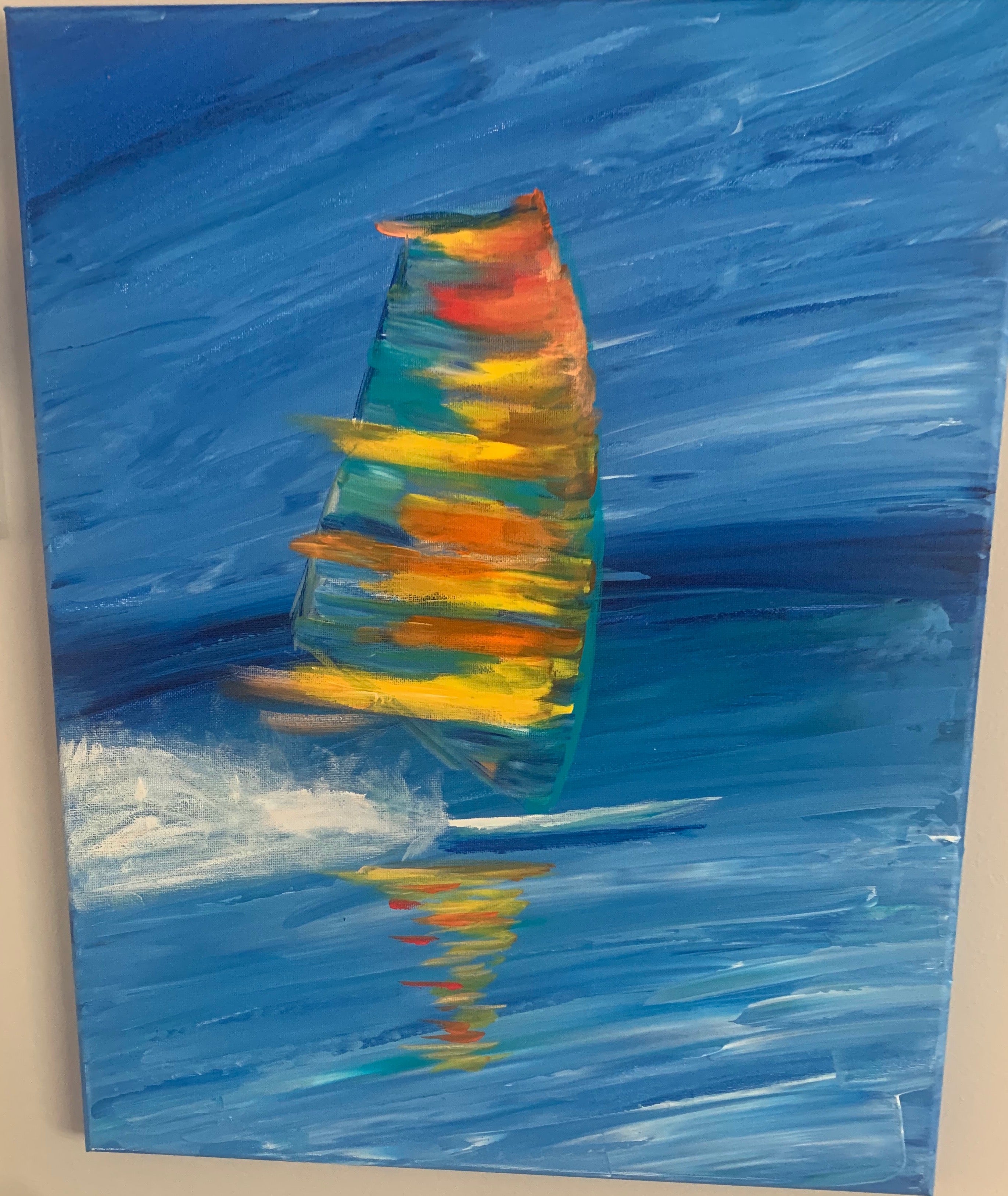 Windsurfer Wall Art Water Surf Seascape