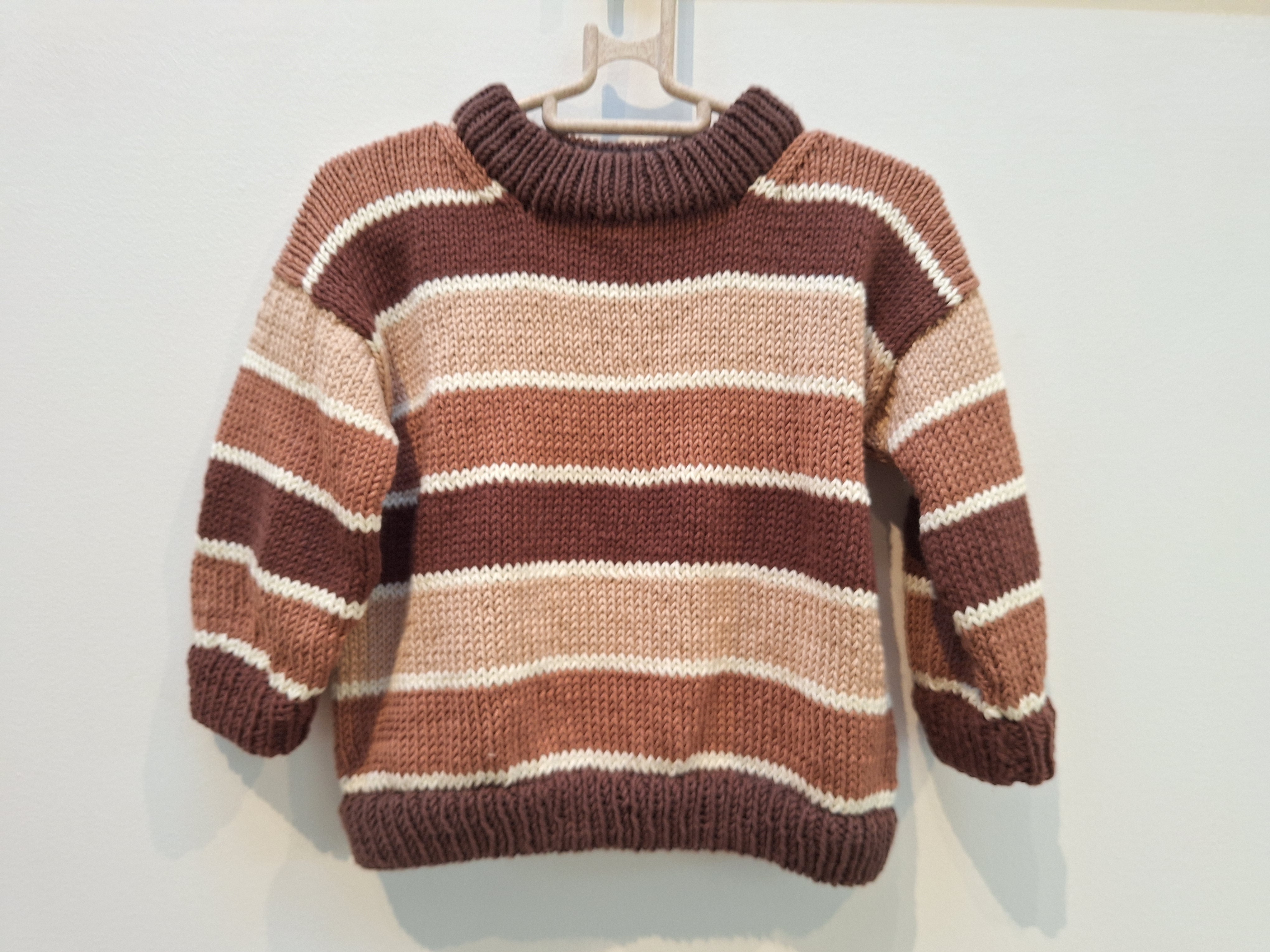 Striped 'Brownie Baby' Sweater Sz 3-6 mths