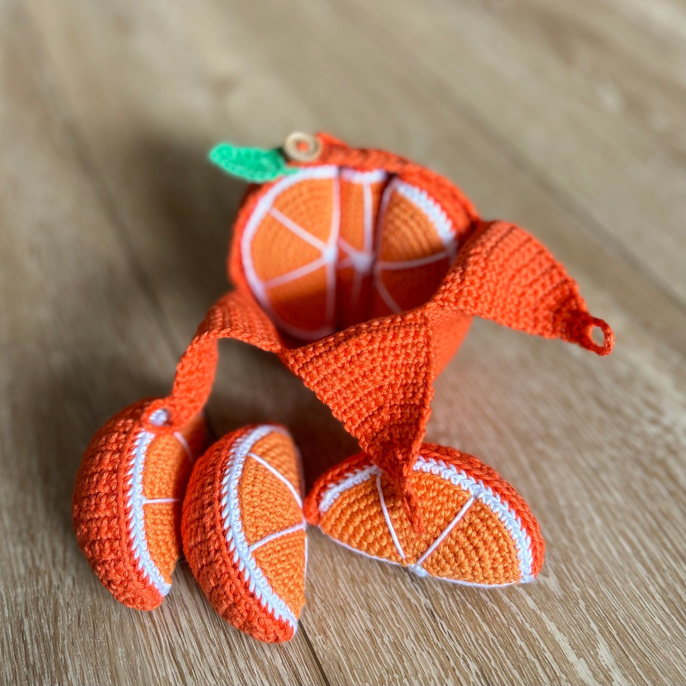 Crochet |  Peelable Orange | Made to Order