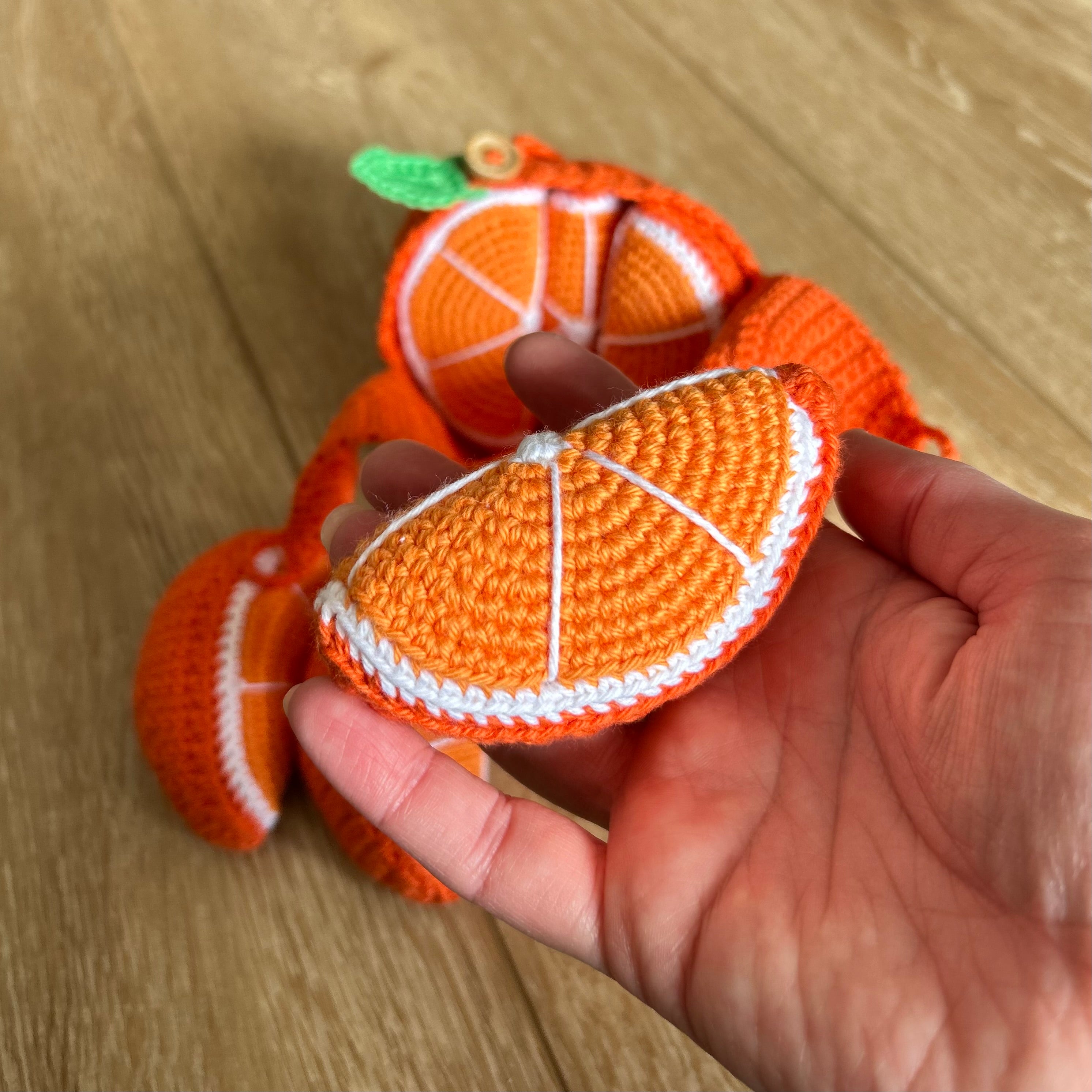 Crochet |  Peelable Orange | Made to Order