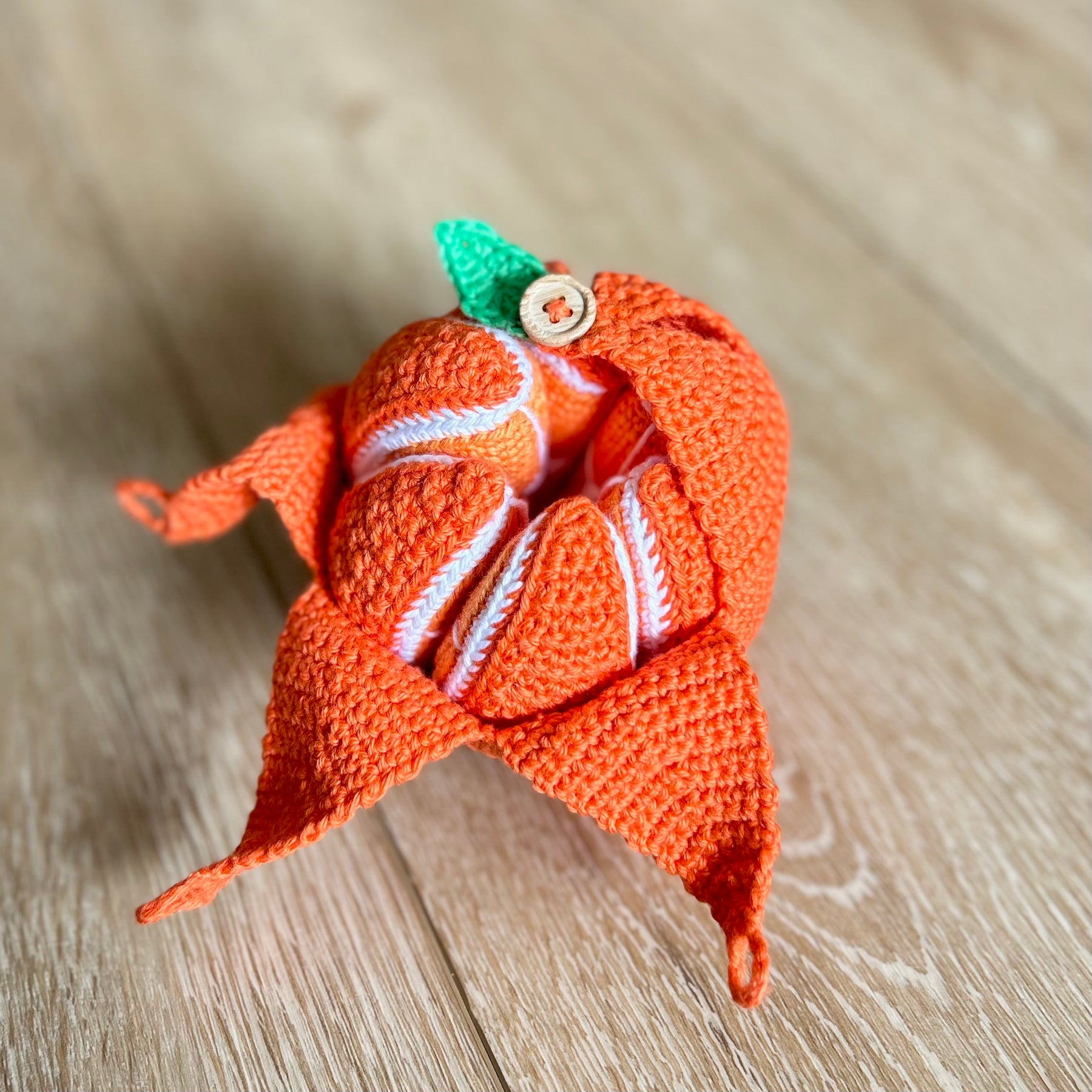 Crochet |  Peelable Orange | Made to Order