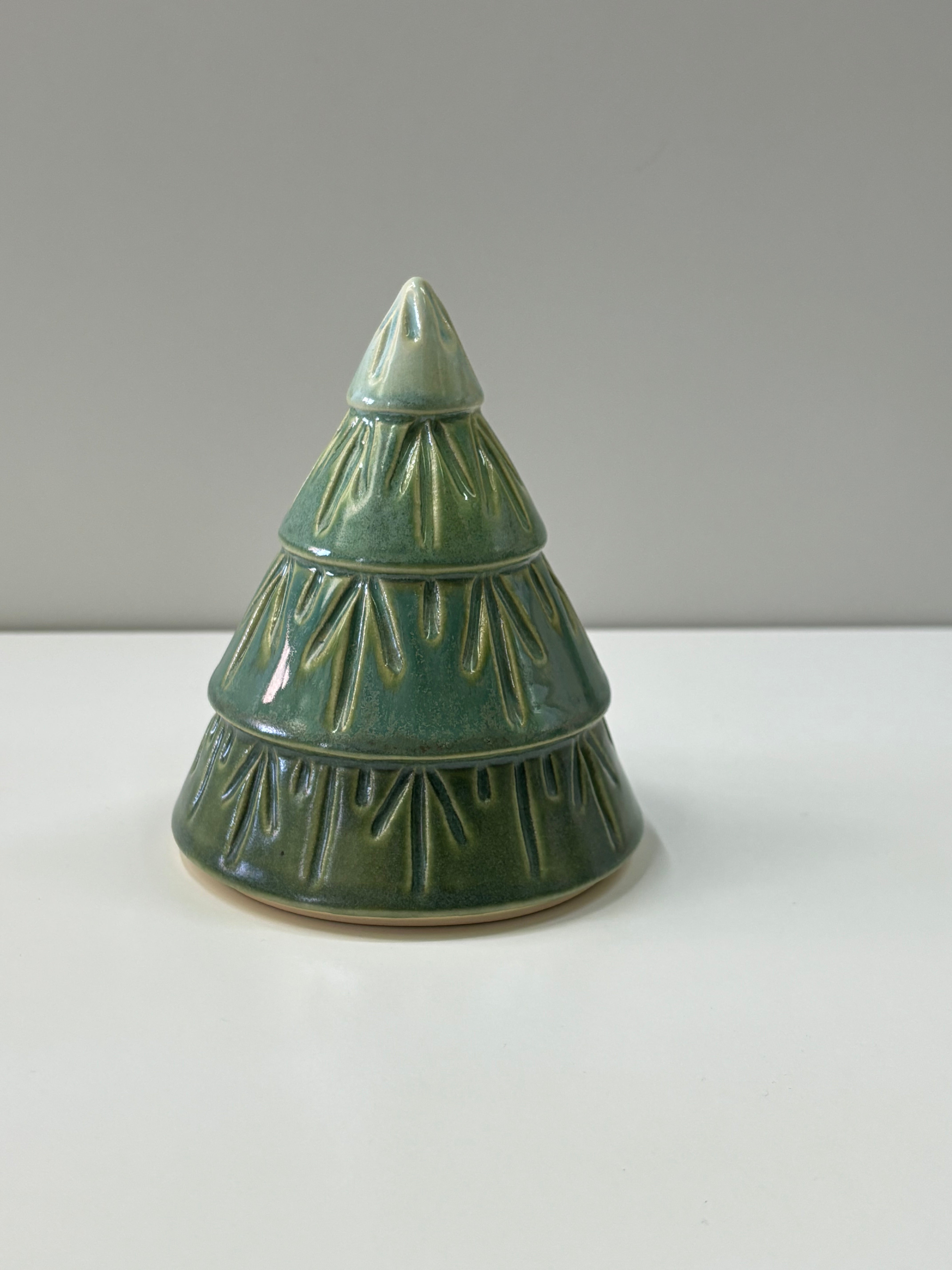 Carved Ceramic Christmas Tree