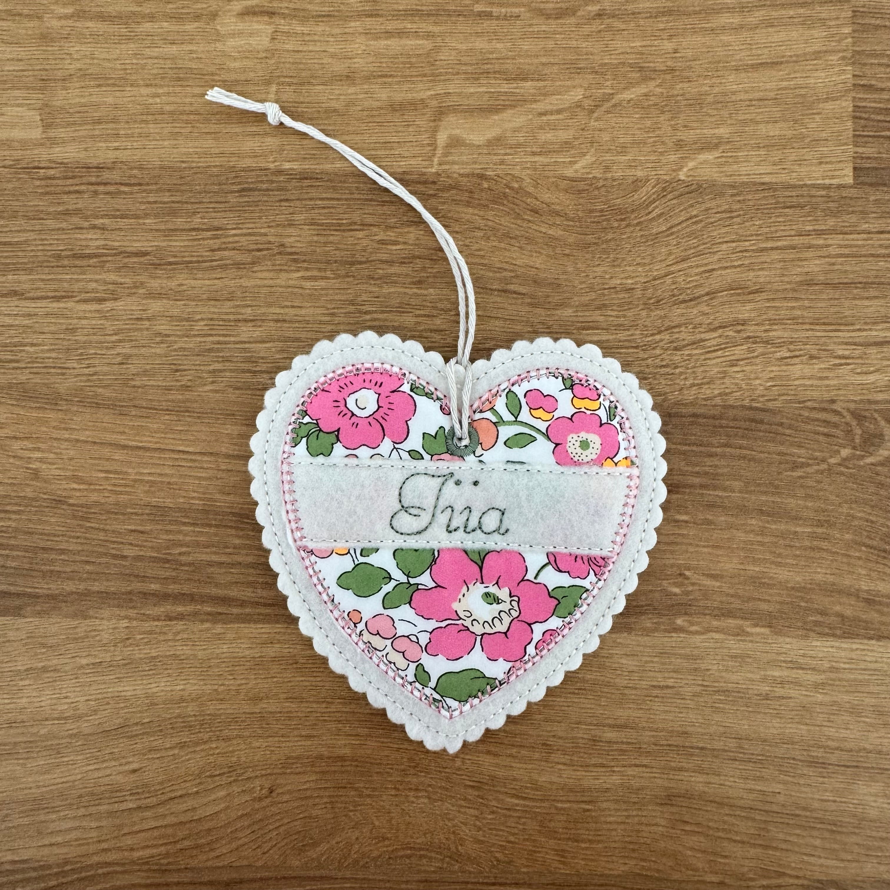 Liberty Of London Heart Ornament Hanging Decoration
