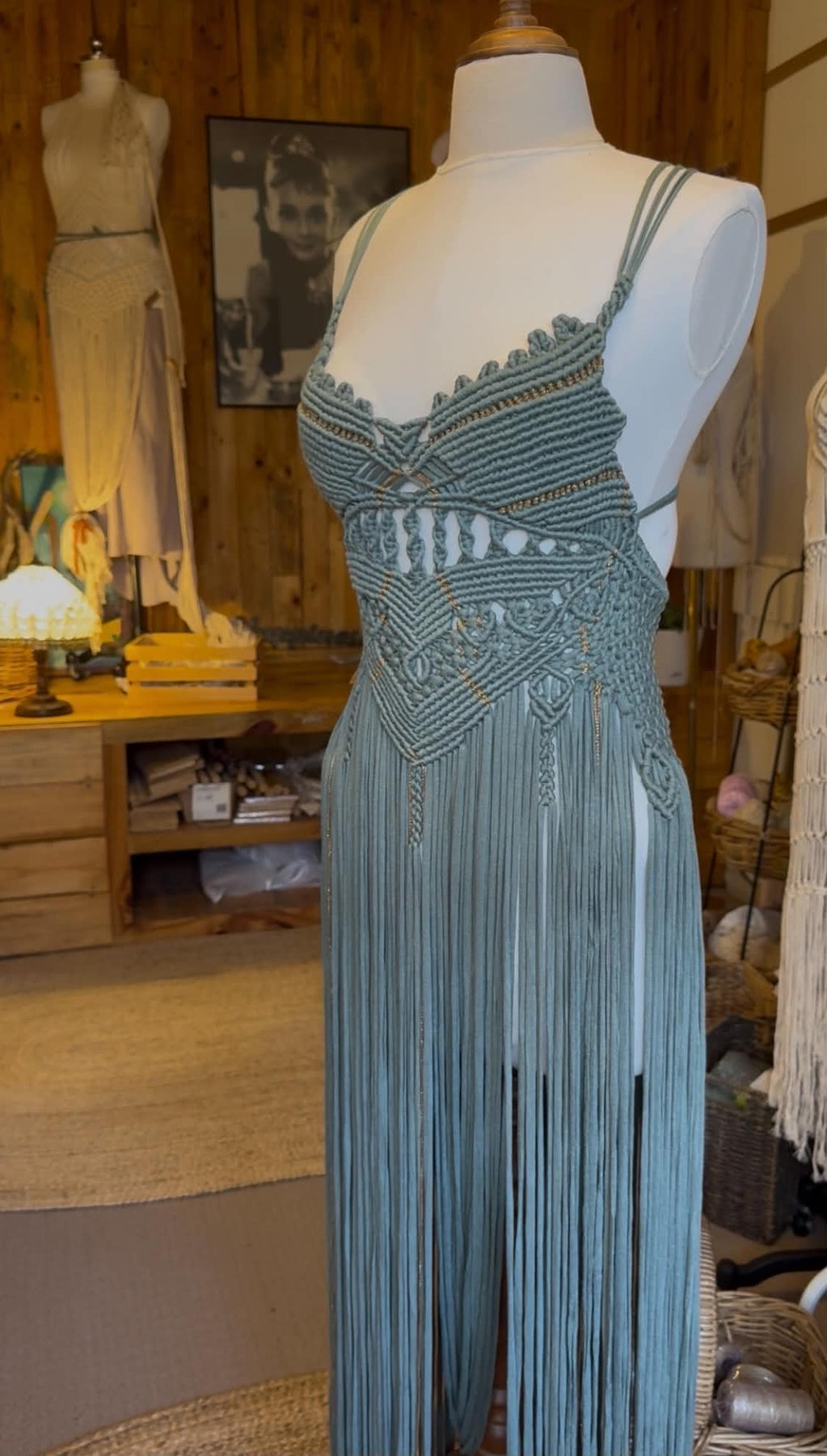 Lavanda Handmade Macrame Dress