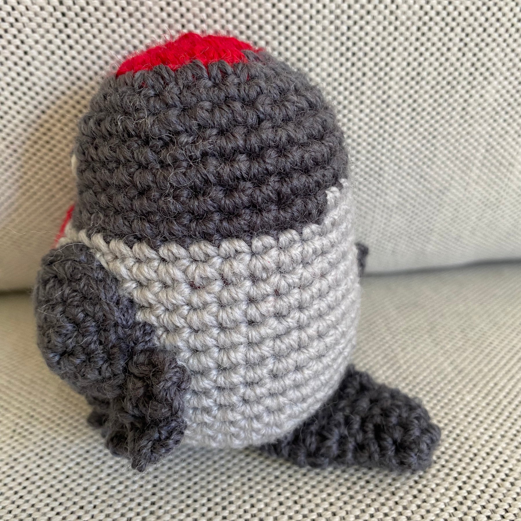Small & Large Robin Red Breast - crocheted toy