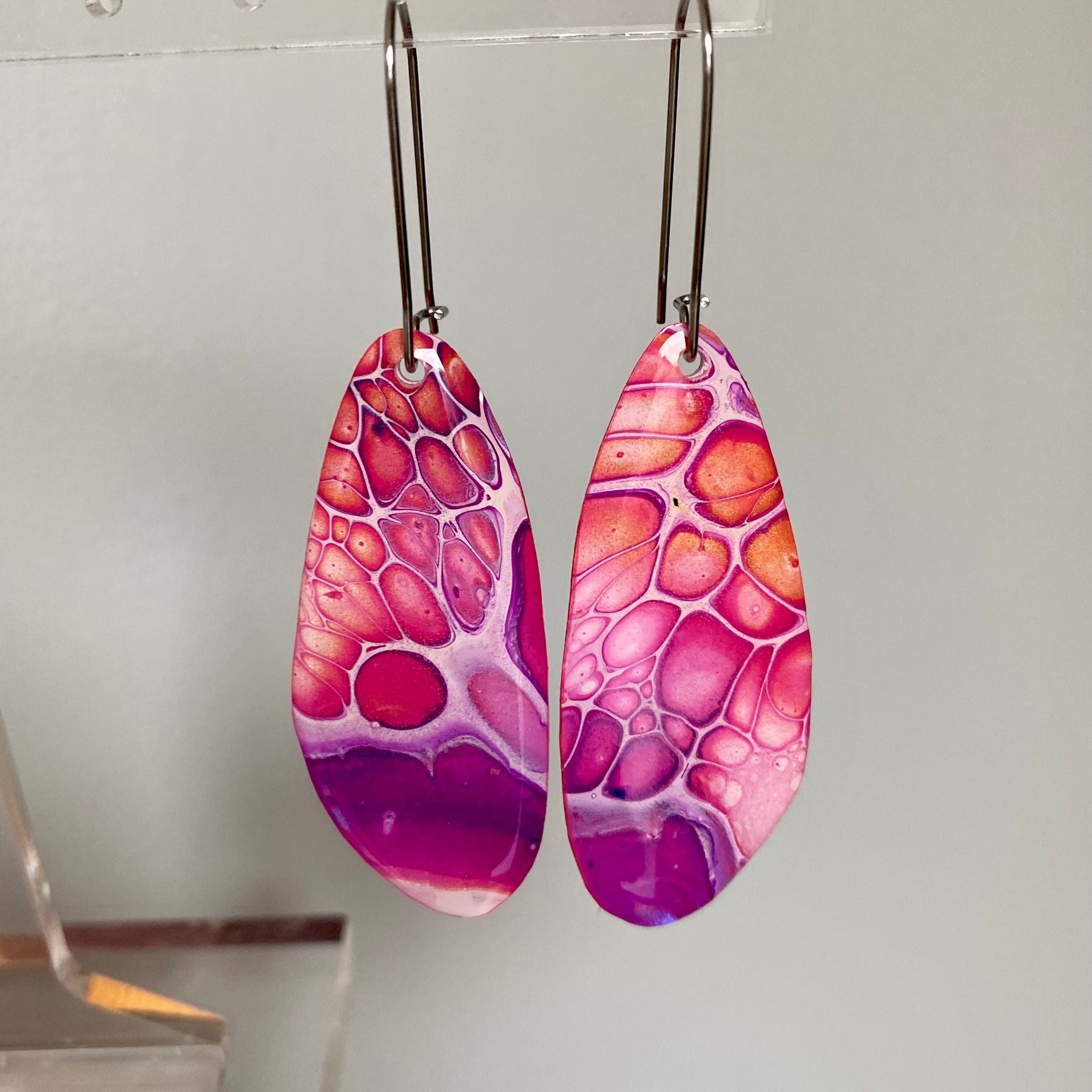 Arty Colourful Unmatched Dangle Earrings