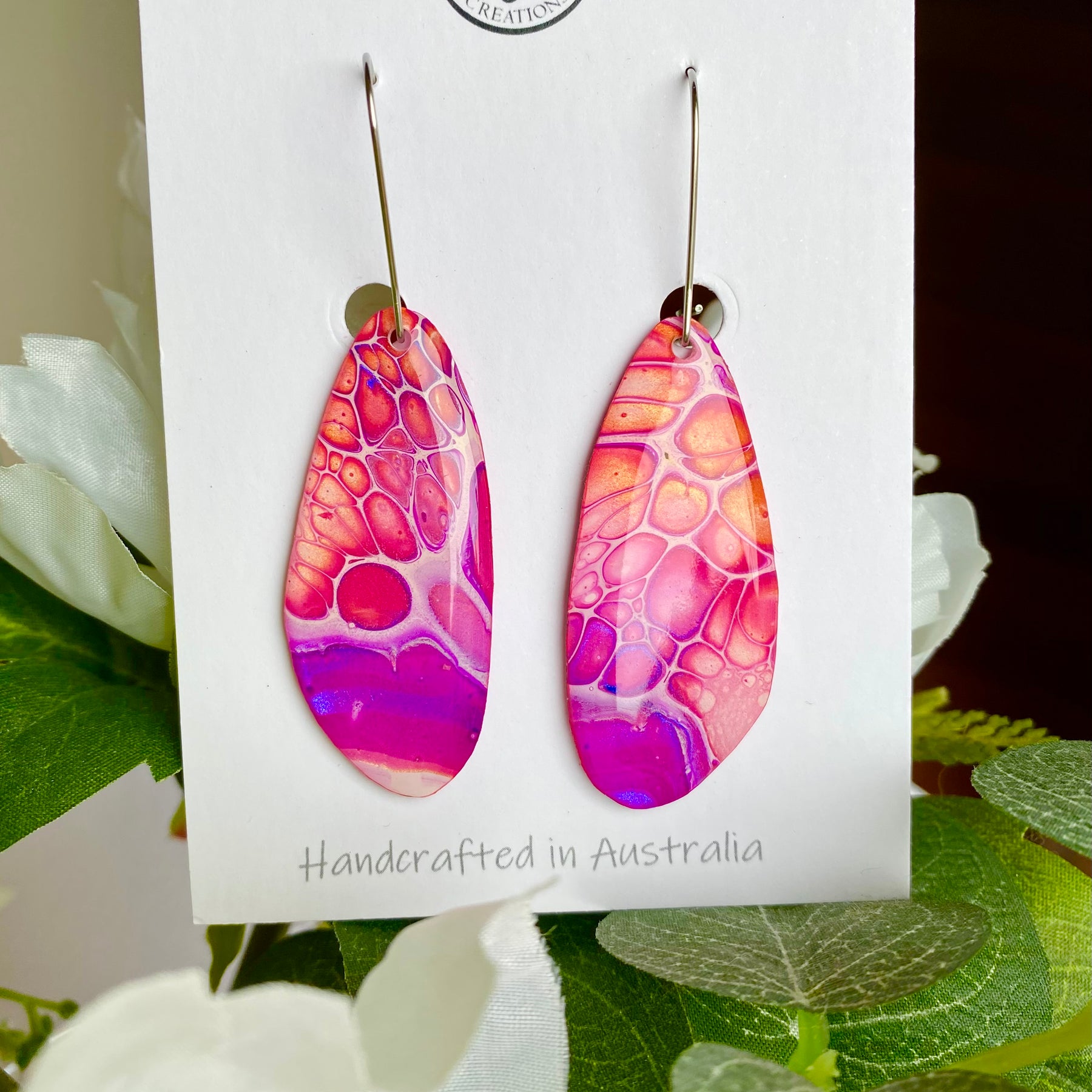 Arty Colourful Unmatched Dangle Earrings