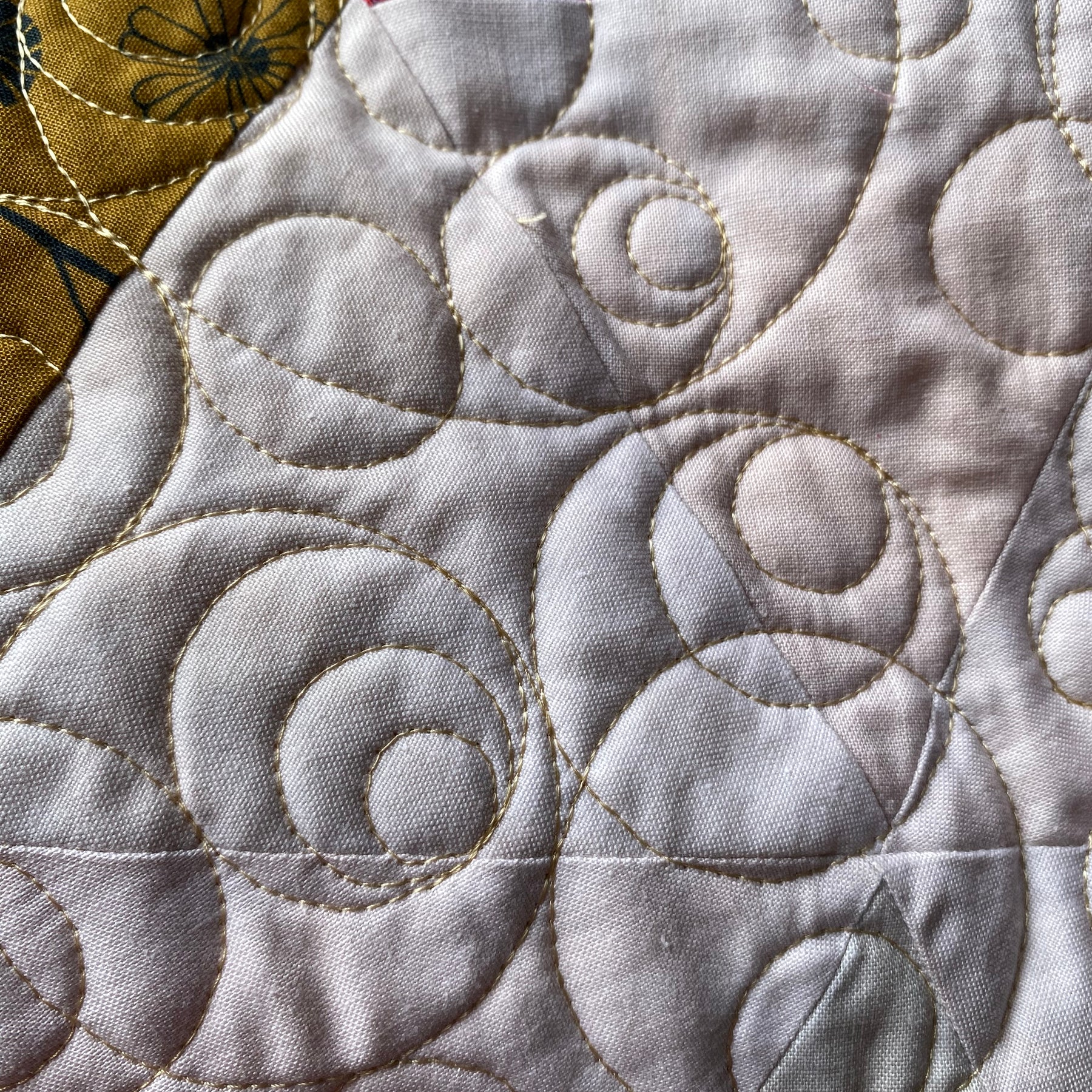 Hexagon Modern Quilt -  Pink Brights and friends