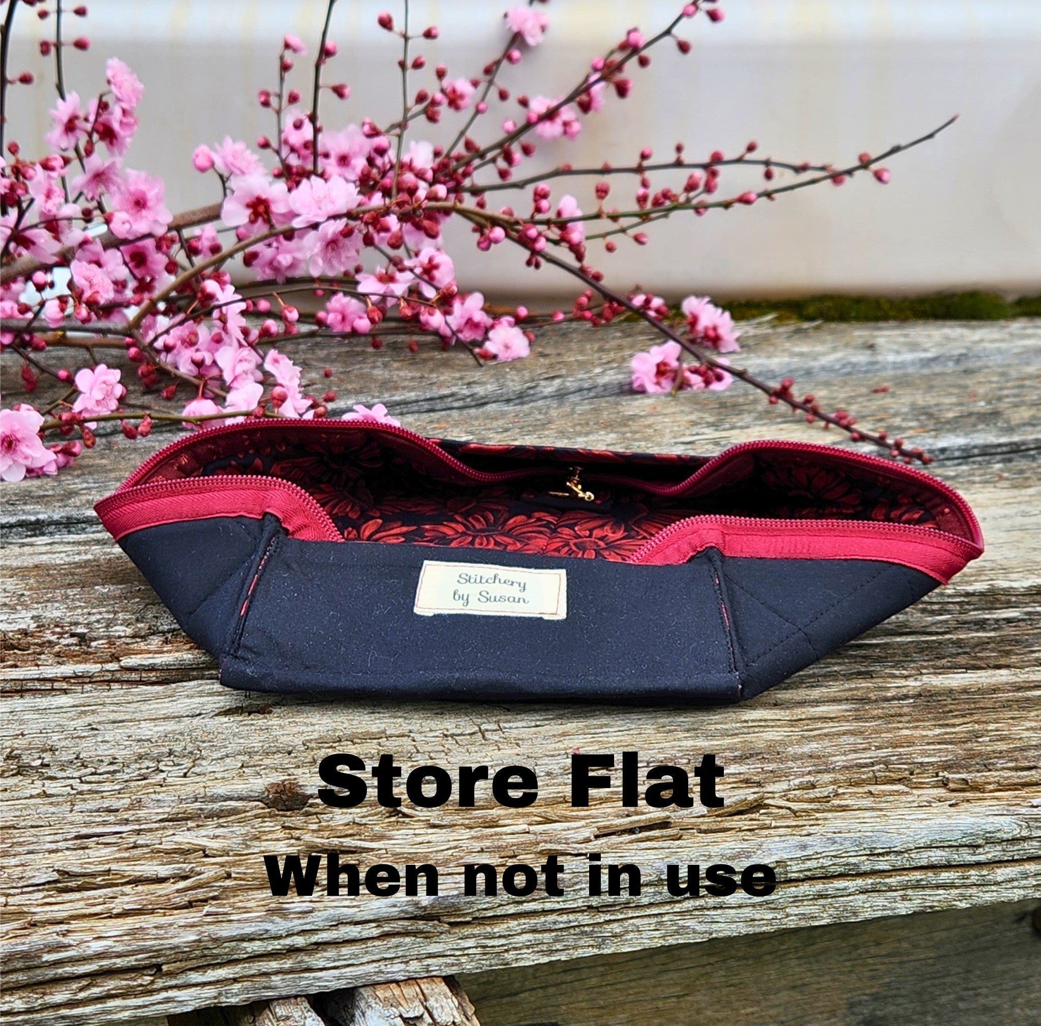 Open Tray Zippered Pouch