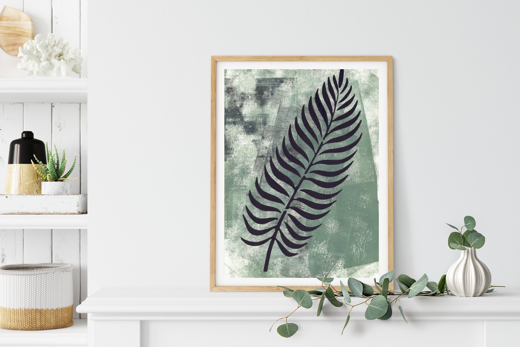 Forest Frond – Minimal Botanical Abstract Print