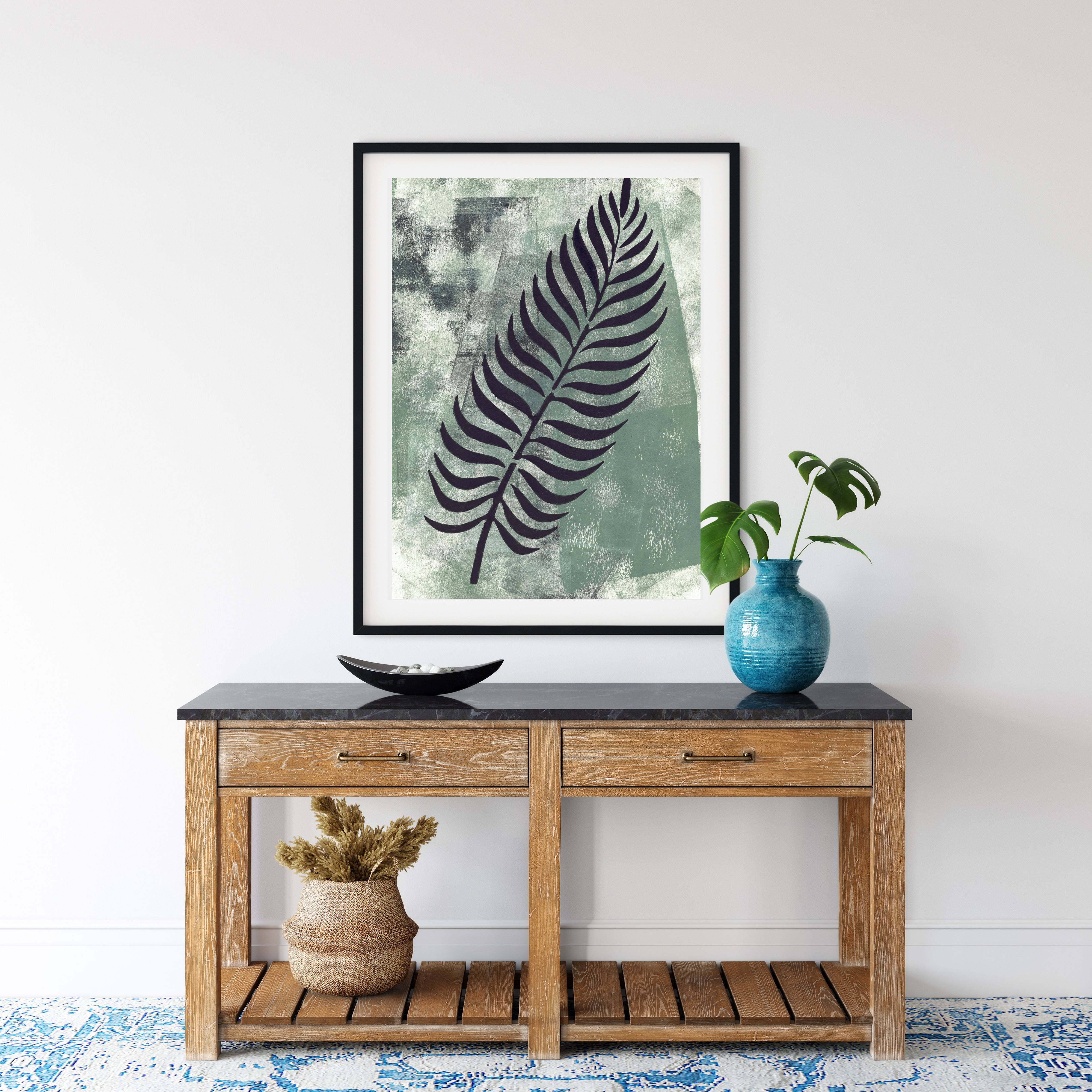 Forest Frond – Minimal Botanical Abstract Print
