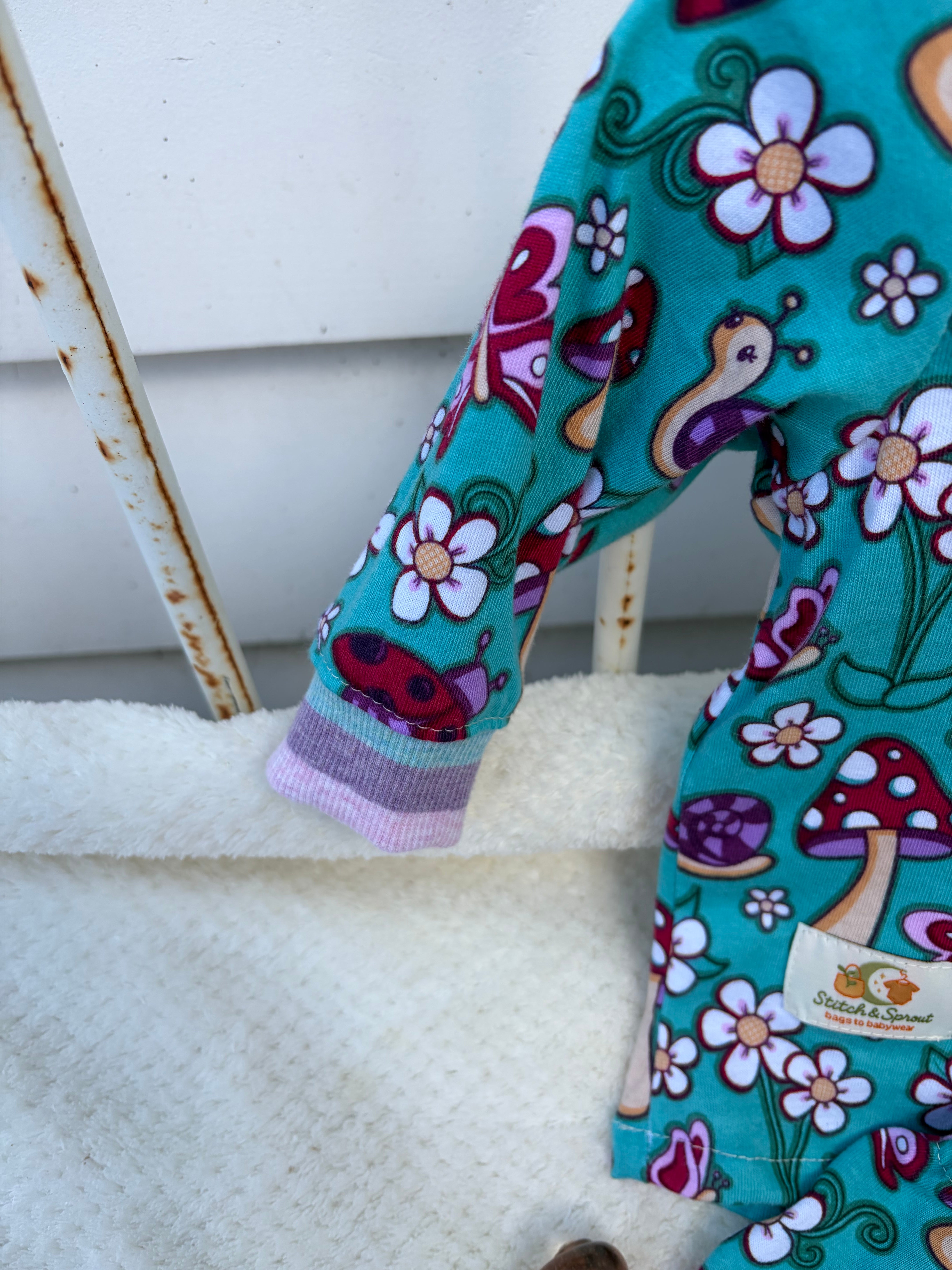 TOADSTOOL PARTY PJ’s 0-3 months