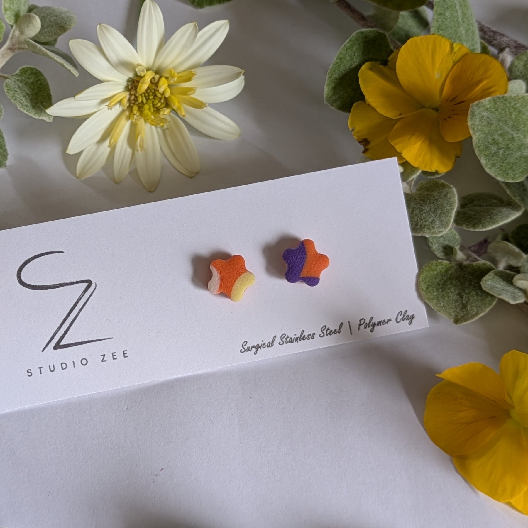 Colourful Stud Earrings