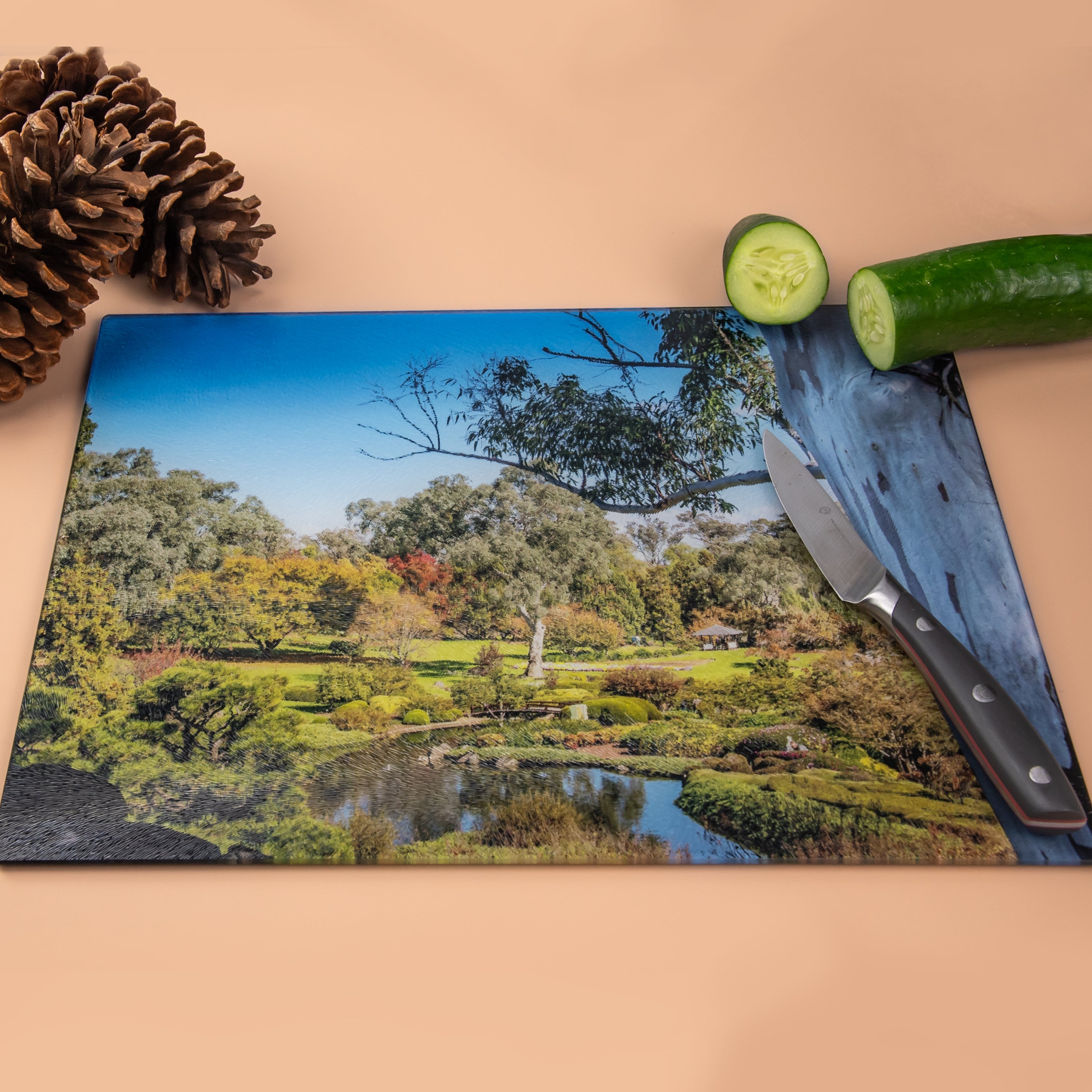 Tempered Glass Chopping Boards - Cowra Japanese Gardens Collection
