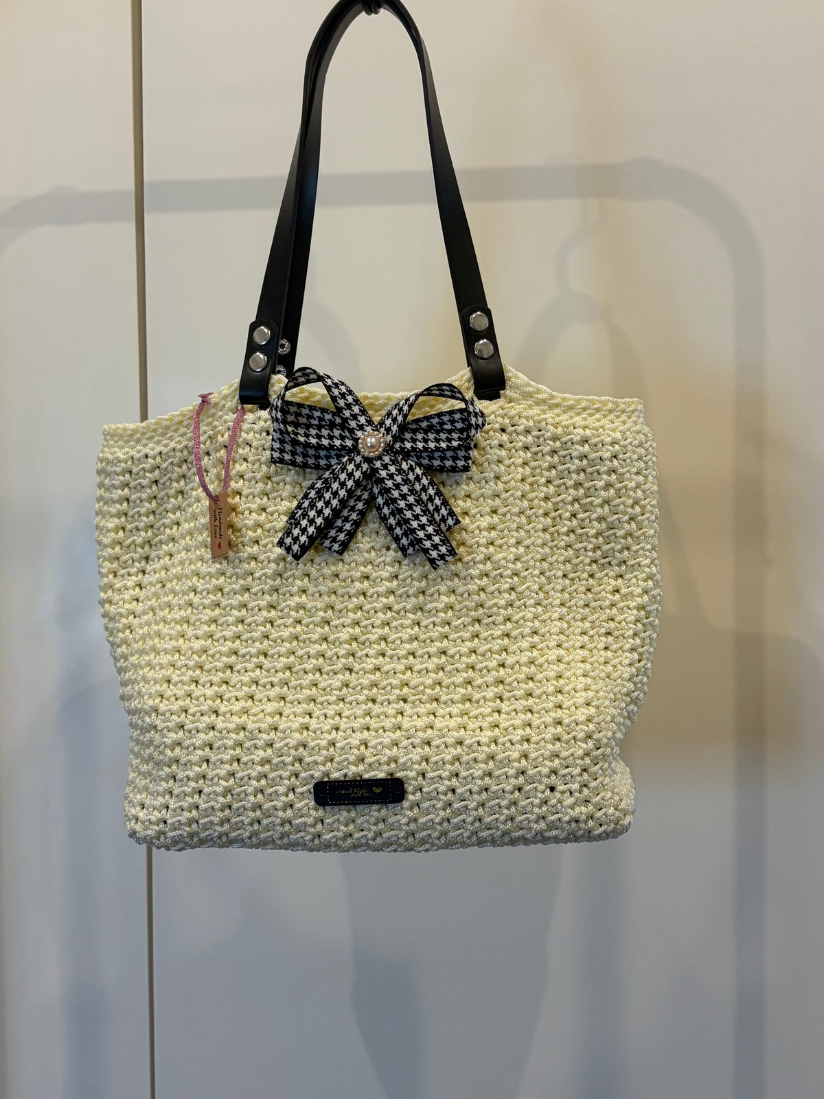 No 2 Summer Crocheted Tote Cream